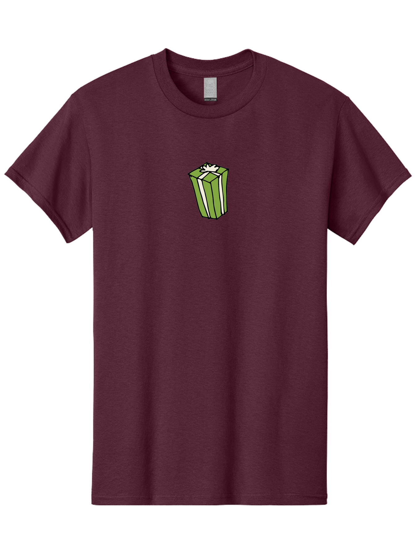Gift-Box-5 Men'S Graphic Tee, 100% Cotton, Comfortable Casual Summer Wear, Machine Washable, Gift Box, Wrapped Present, Ribbon, Bow, Green Wrapping, Festive, Celebration, Special Occasion, Gift Giving, Present Box, Holiday Gift -  Aaa894 13