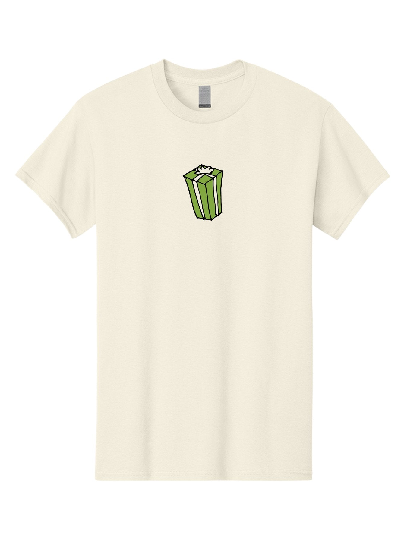 Gift-Box-5 Men'S Graphic Tee, 100% Cotton, Comfortable Casual Summer Wear, Machine Washable, Gift Box, Wrapped Present, Ribbon, Bow, Green Wrapping, Festive, Celebration, Special Occasion, Gift Giving, Present Box, Holiday Gift -  Aaa894 4