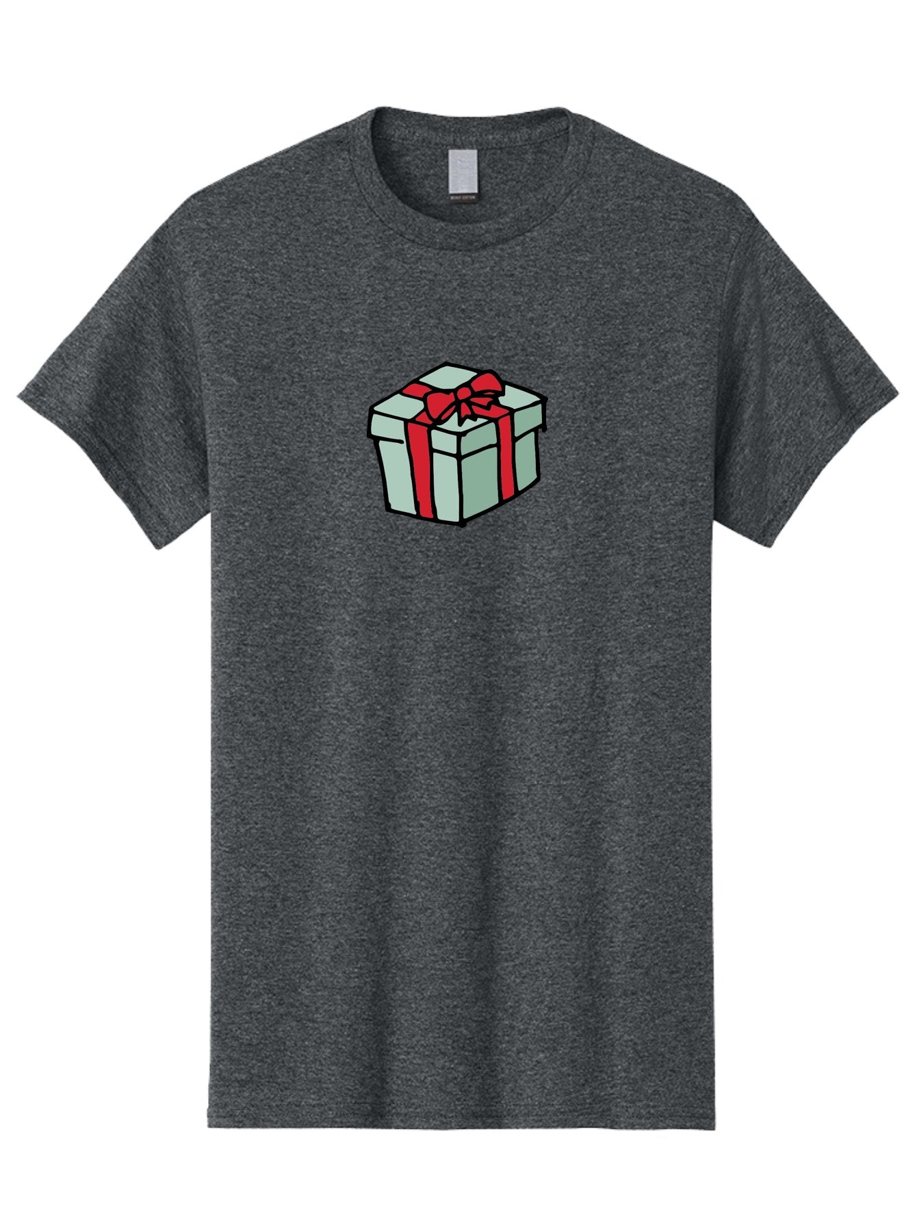 Gift-Box Men'S Graphic Tee, 100% Cotton, Comfortable Casual Summer Wear, Machine Washable, Wrapped Present, Gift Box, Red Ribbon, Festive Wrapping, Holiday Gift, Present With Bow, Gift Idea -  Aaa895 15
