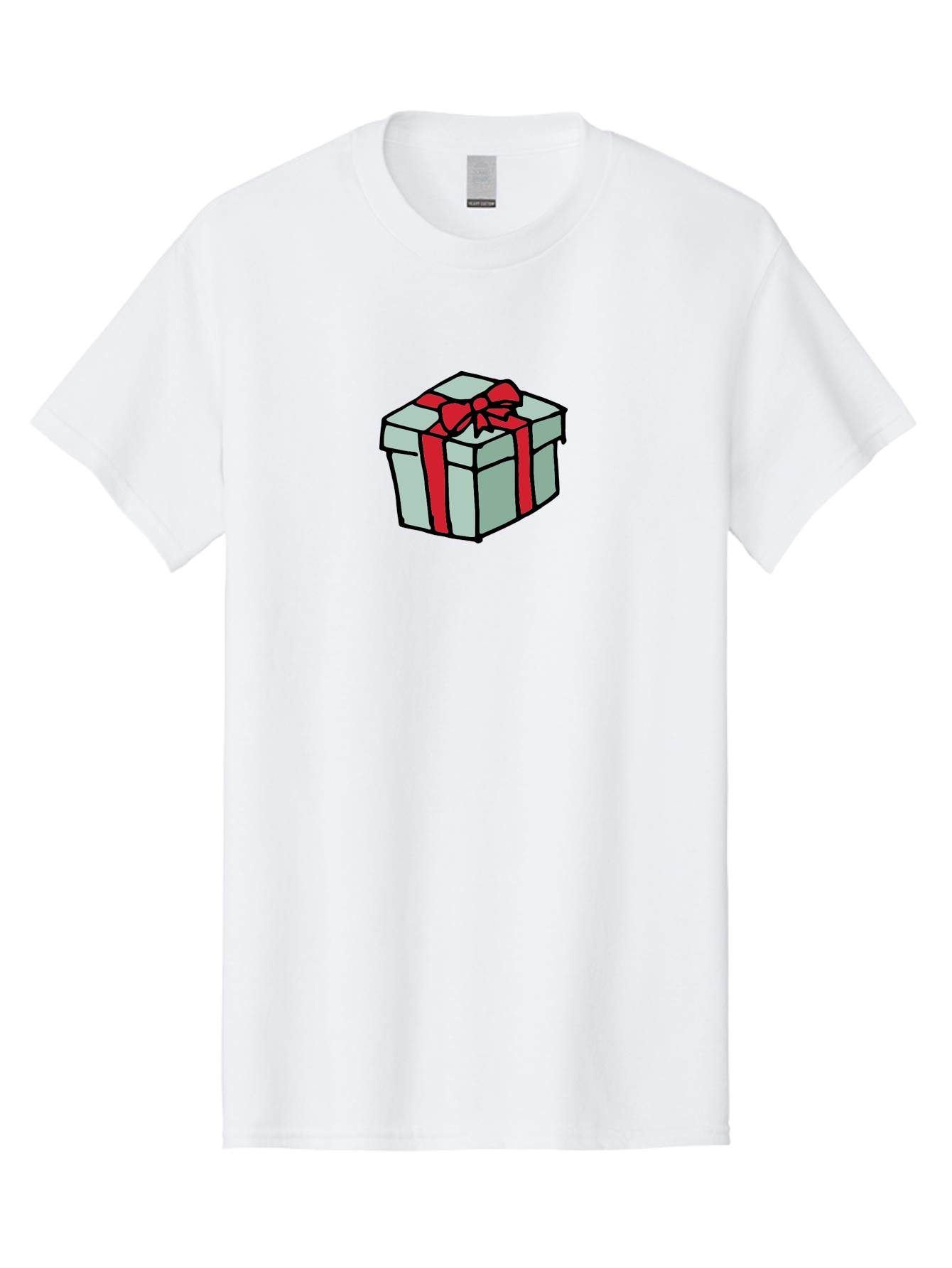 Gift-Box Men'S Graphic Tee, 100% Cotton, Comfortable Casual Summer Wear, Machine Washable, Wrapped Present, Gift Box, Red Ribbon, Festive Wrapping, Holiday Gift, Present With Bow, Gift Idea -  Aaa895 29