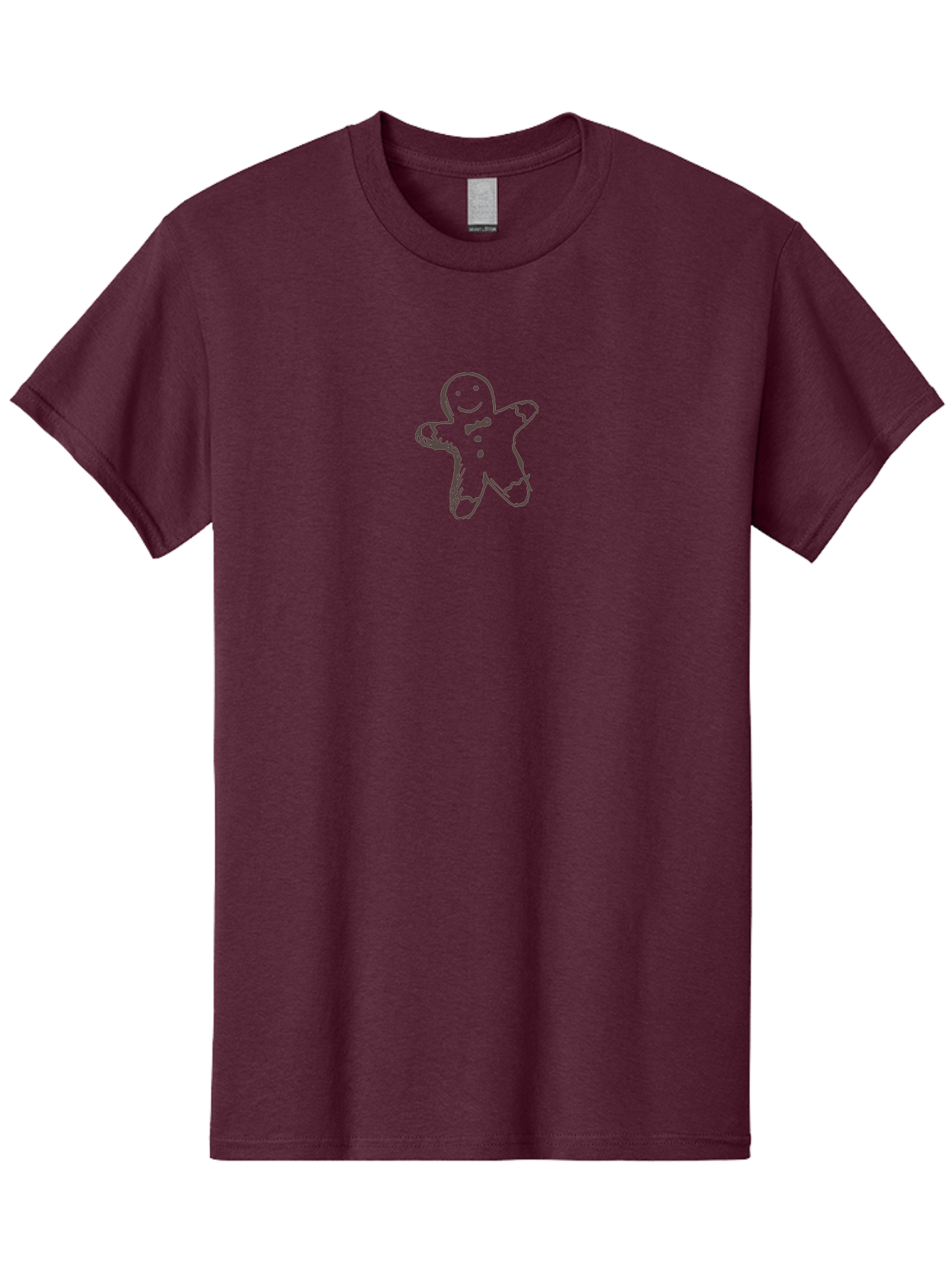 Gingerbread-Man-1 Men'S Graphic Tee, 100% Cotton, Comfortable Casual Summer Wear, Machine Washable, Happy Gingerbread Man, Festive Holiday Treat, Sweet Baked Goods, Cartoon Character, Smiling Face, Cookie Decoration, Winter Season, -  Aaa897 13