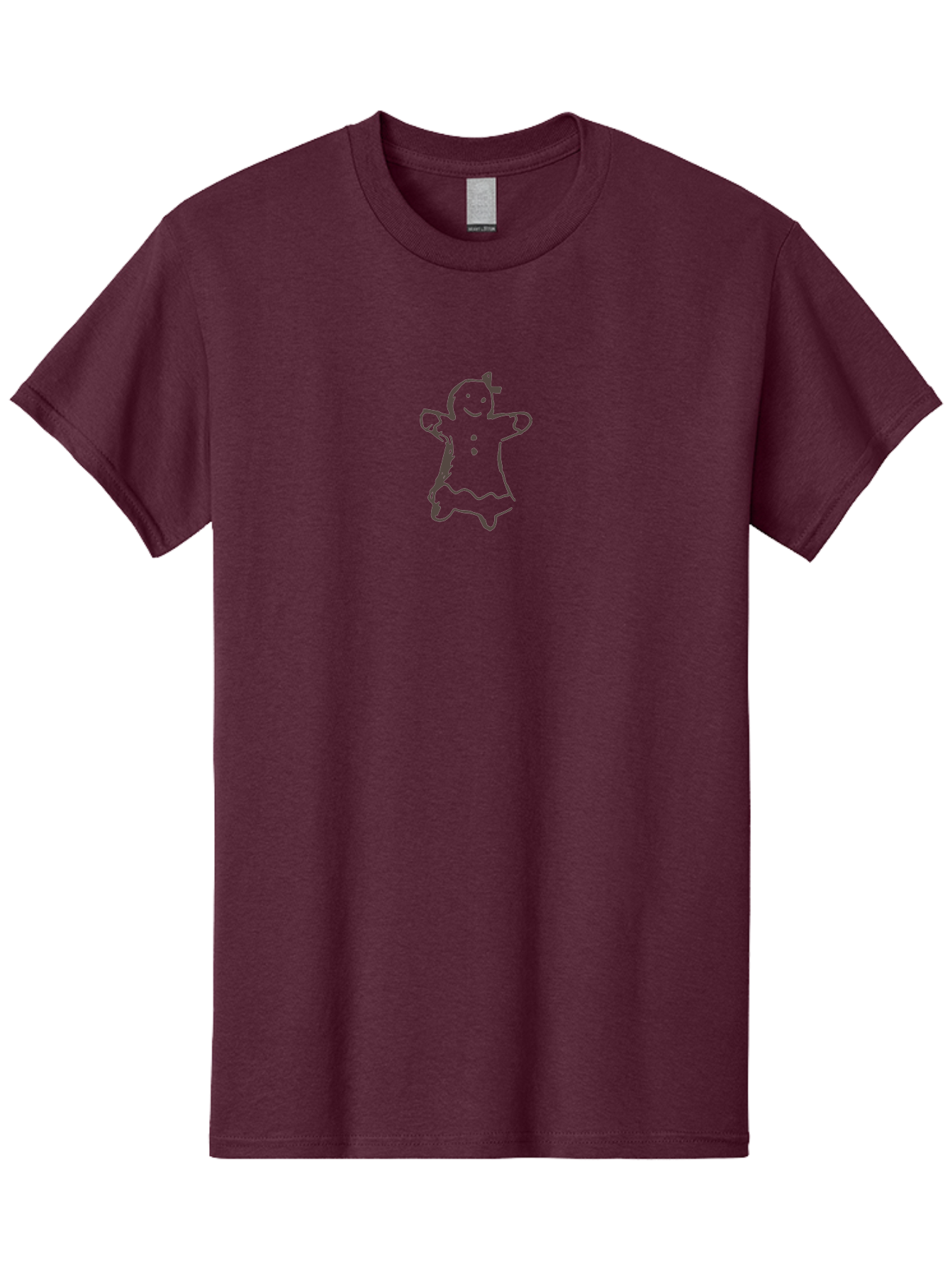 Gingerbread-Man-2 Men'S Graphic Tee, 100% Cotton, Comfortable Casual Summer Wear, Machine Washable, Gingerbread Man, Holiday Treat, Sweet Cookie, Festive Dessert, Cartoon Character, Smiling Face, Cute Illustration, Cookie Decoration, -  Aaa898 13