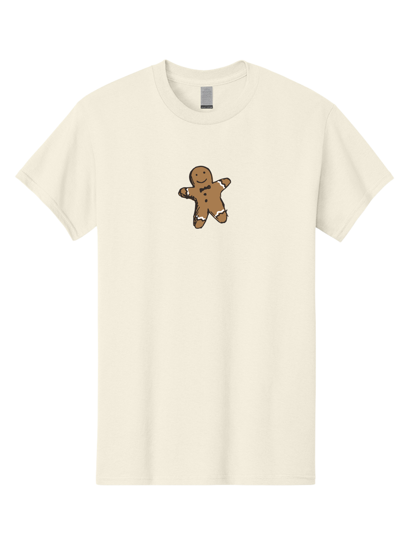 Gingerbread-Man-3 Men'S Graphic Tee, 100% Cotton, Comfortable Casual Summer Wear, Machine Washable, Gingerbread Man, Festive Treat, Holiday Cookie, Sweet Delight, Icing Decorations, Cartoon Character, Christmas Cookie, Baking Fun -  Aaa899 21