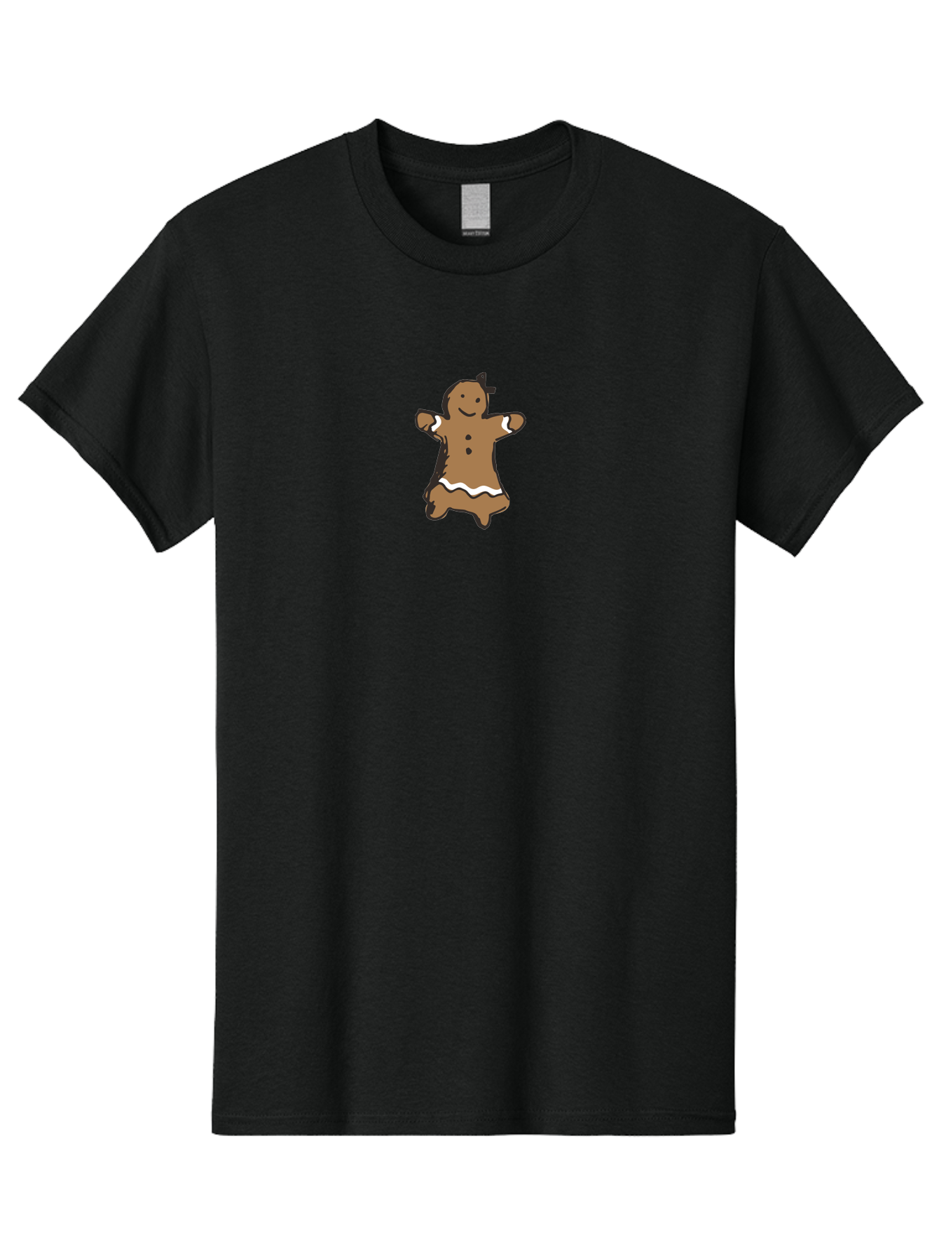 Gingerbread-Man-4 Men'S Graphic Tee, 100% Cotton, Comfortable Casual Summer Wear, Machine Washable, Gingerbread Girl, Holiday Treat, Sweet Cookie, Festive Dessert, Cartoon Character, Christmas Cookie, Baked Goods, Whimsical Design -  Aaa900 3