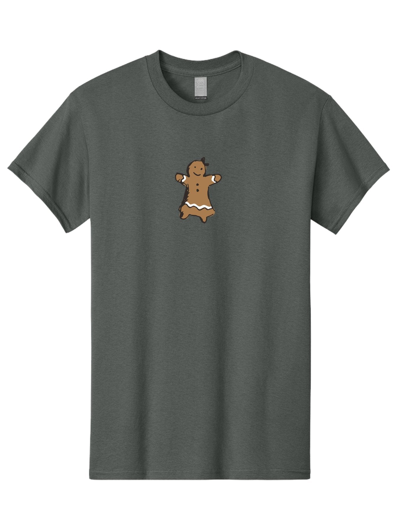 Gingerbread-Man-4 Men'S Graphic Tee, 100% Cotton, Comfortable Casual Summer Wear, Machine Washable, Gingerbread Girl, Holiday Treat, Sweet Cookie, Festive Dessert, Cartoon Character, Christmas Cookie, Baked Goods, Whimsical Design -  Aaa900 4