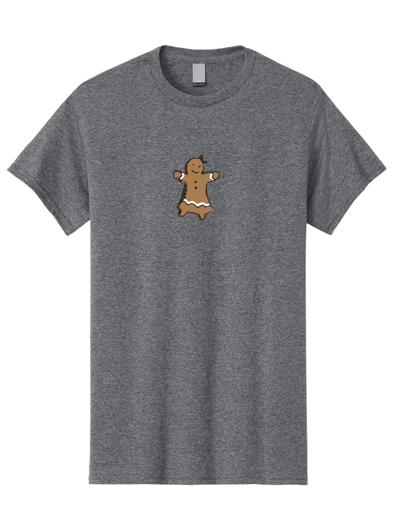 Gingerbread-Man-4 Men'S Graphic Tee, 100% Cotton, Comfortable Casual Summer Wear, Machine Washable, Gingerbread Girl, Holiday Treat, Sweet Cookie, Festive Dessert, Cartoon Character, Christmas Cookie, Baked Goods, Whimsical Design -  Aaa900 5