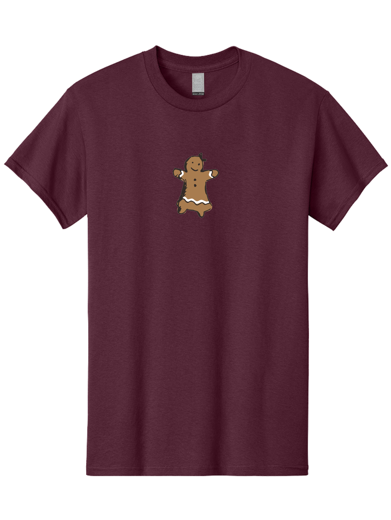Gingerbread-Man-4 Men'S Graphic Tee, 100% Cotton, Comfortable Casual Summer Wear, Machine Washable, Gingerbread Girl, Holiday Treat, Sweet Cookie, Festive Dessert, Cartoon Character, Christmas Cookie, Baked Goods, Whimsical Design -  Aaa900 5