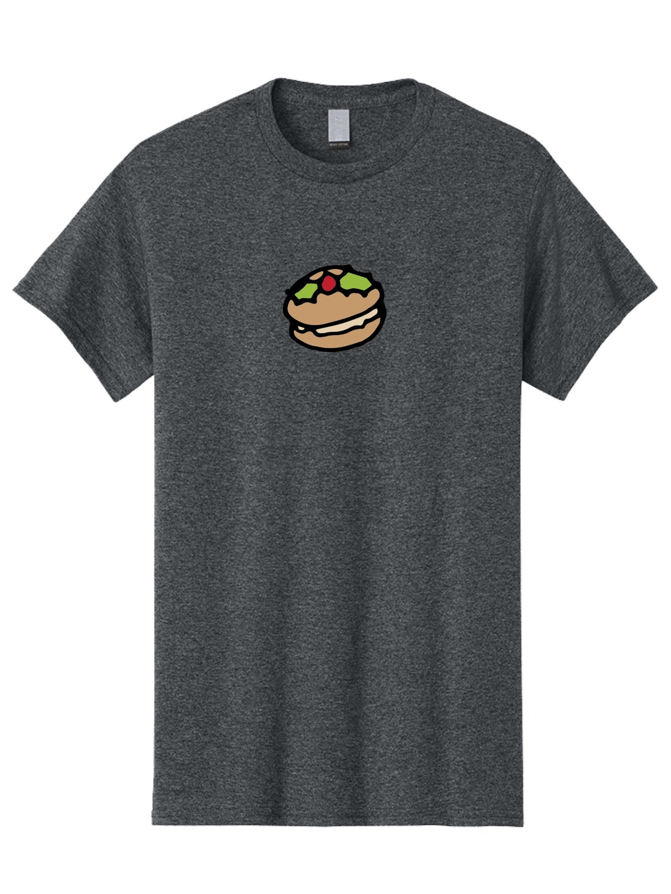 Hamburger Men'S Graphic Tee, 100% Cotton, Comfortable Casual Summer Wear, Machine Washable, Cartoon Hamburger, Sandwich Illustration, Fast Food, Burger Art, Simple Drawing, Kawaii Food, Doodle Art, Cartoon Style -  Aaa907 15
