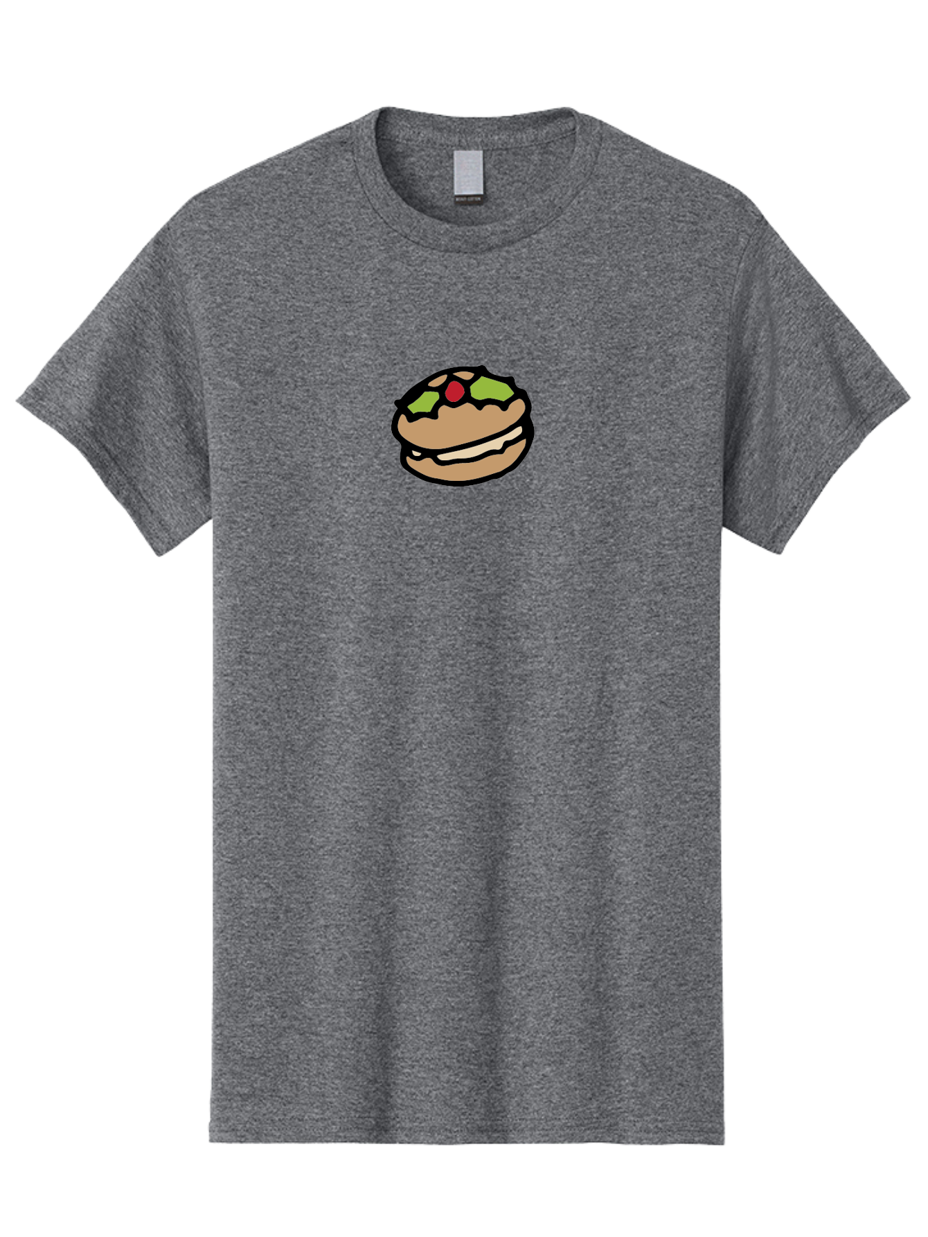 Hamburger Men'S Graphic Tee, 100% Cotton, Comfortable Casual Summer Wear, Machine Washable, Cartoon Hamburger, Sandwich Illustration, Fast Food, Burger Art, Simple Drawing, Kawaii Food, Doodle Art, Cartoon Style -  Aaa907 9