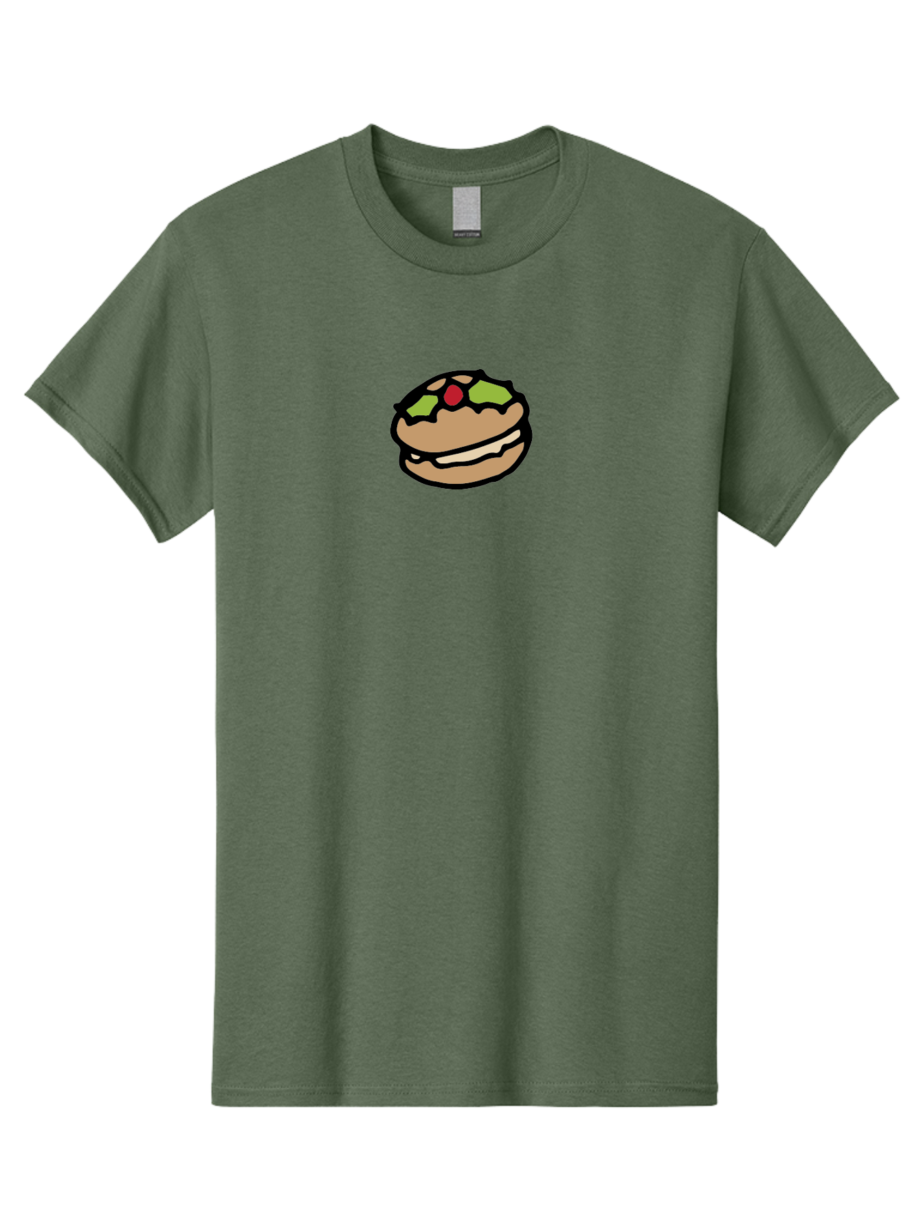 Hamburger Men'S Graphic Tee, 100% Cotton, Comfortable Casual Summer Wear, Machine Washable, Cartoon Hamburger, Sandwich Illustration, Fast Food, Burger Art, Simple Drawing, Kawaii Food, Doodle Art, Cartoon Style -  Aaa907 15