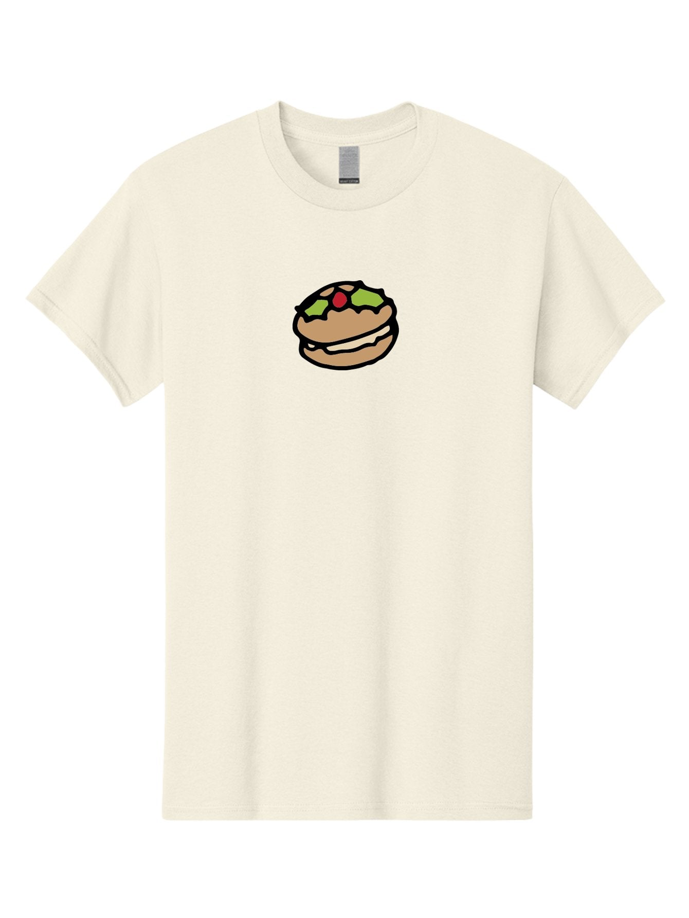 Hamburger Men'S Graphic Tee, 100% Cotton, Comfortable Casual Summer Wear, Machine Washable, Cartoon Hamburger, Sandwich Illustration, Fast Food, Burger Art, Simple Drawing, Kawaii Food, Doodle Art, Cartoon Style -  Aaa907 7