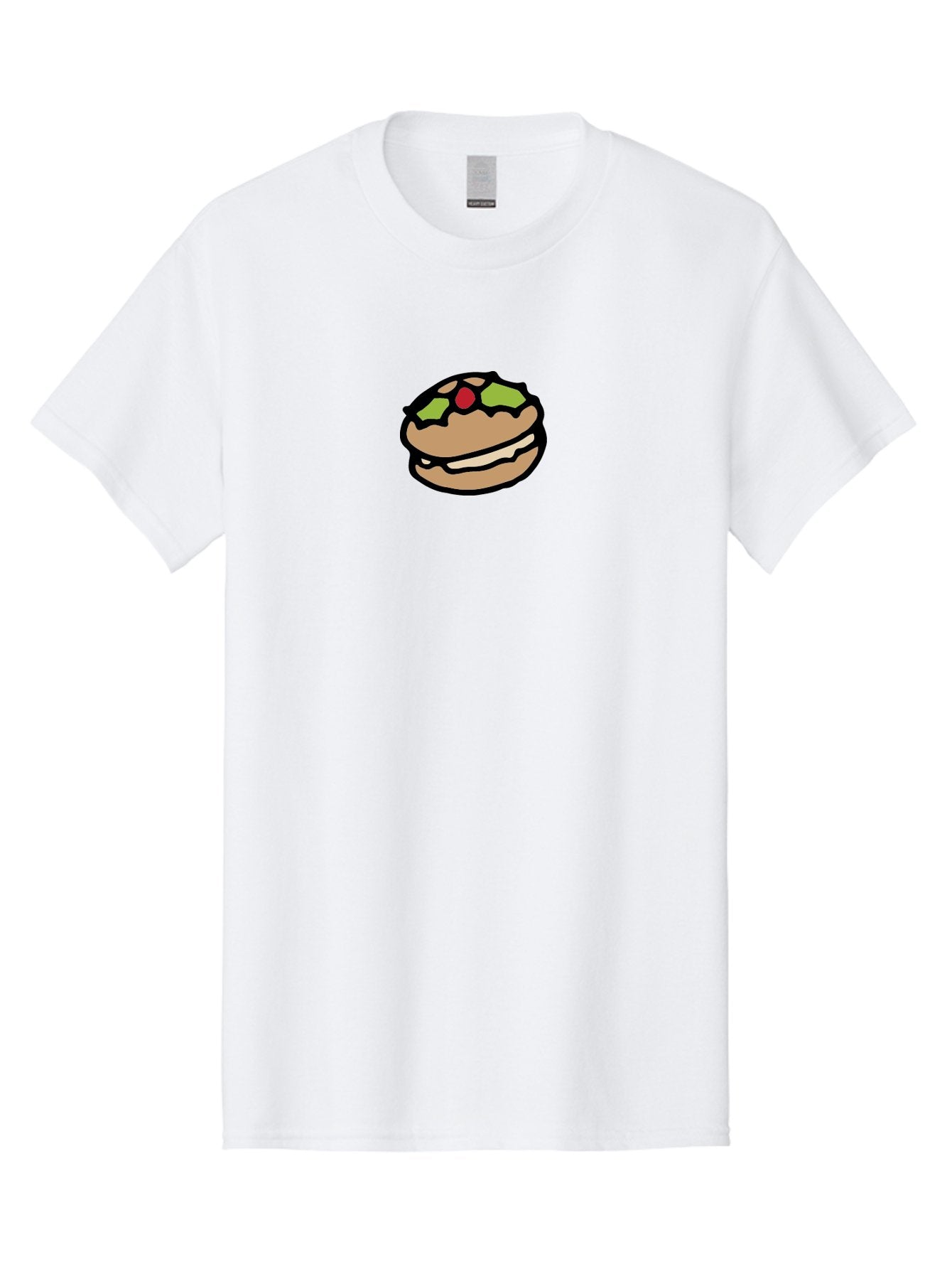 Hamburger Men'S Graphic Tee, 100% Cotton, Comfortable Casual Summer Wear, Machine Washable, Cartoon Hamburger, Sandwich Illustration, Fast Food, Burger Art, Simple Drawing, Kawaii Food, Doodle Art, Cartoon Style -  Aaa907 8
