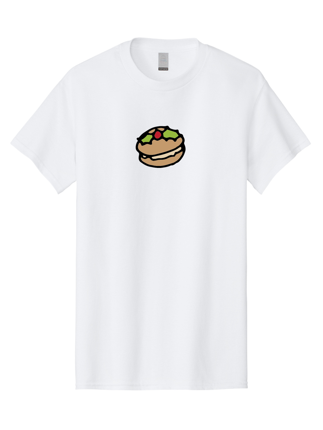 Hamburger Men'S Graphic Tee, 100% Cotton, Comfortable Casual Summer Wear, Machine Washable, Cartoon Hamburger, Sandwich Illustration, Fast Food, Burger Art, Simple Drawing, Kawaii Food, Doodle Art, Cartoon Style -  Aaa907 29