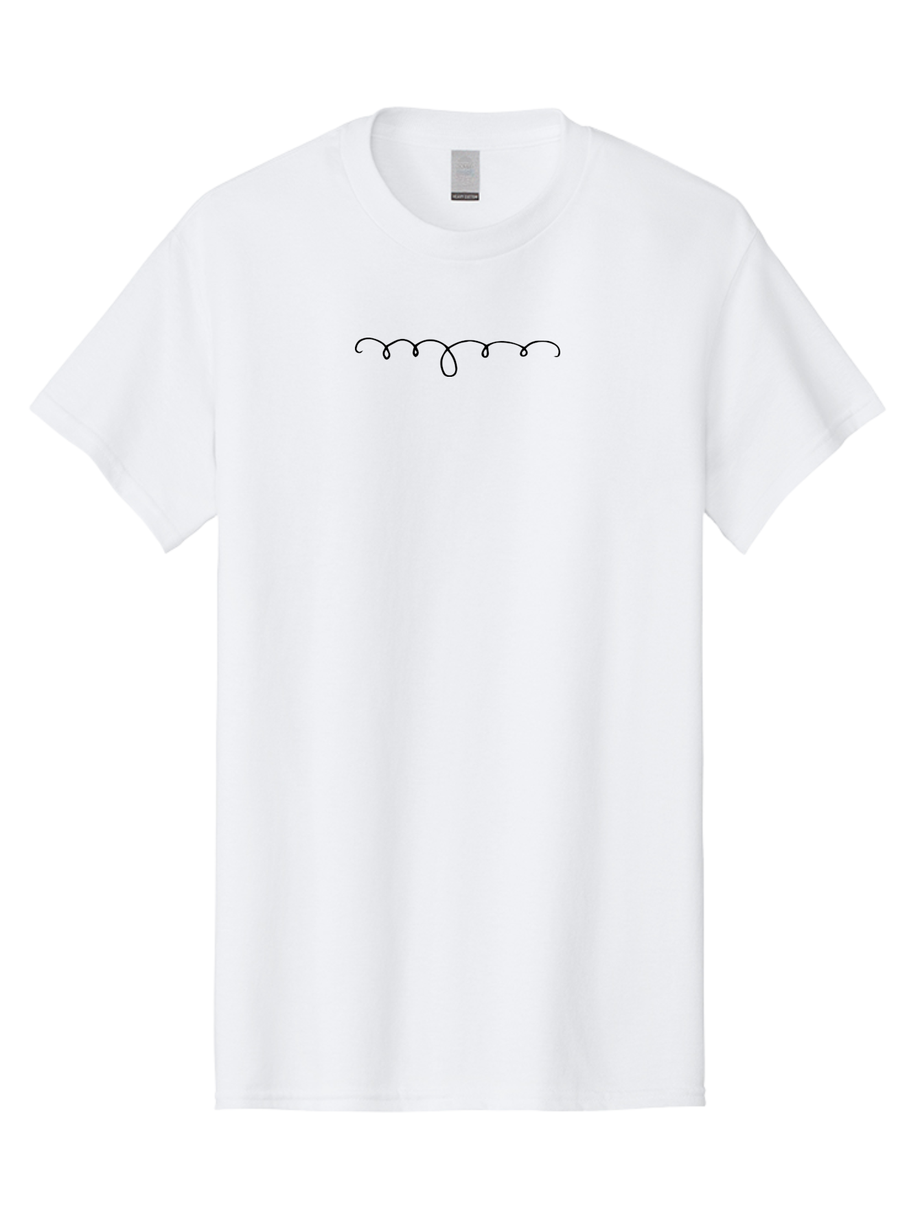 Handwritten-Flourish Men'S Graphic Tee, 100% Cotton, Comfortable Casual Summer Wear, Machine Washable, Handwritten Doodle, Simple Line Art, Wavy Lines, Abstract Design, Minimalist Illustration, Creative Scribbles -  Aaa908 29