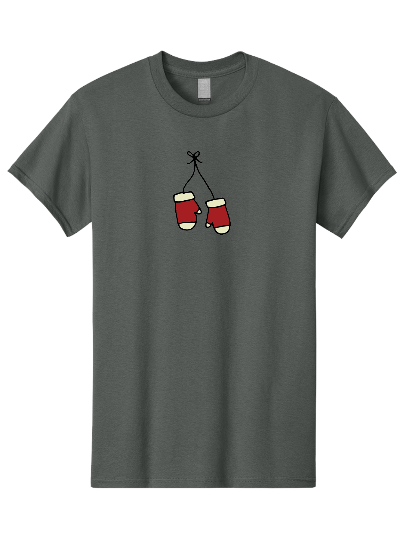 Hanging-Boxing-Gloves Men'S Graphic Tee, 100% Cotton, Comfortable Casual Summer Wear, Machine Washable, Christmas Stockings Hanging, Festive Decorations, Holiday Season, Red And White Stockings, Christmas Gifts, Festive Atmosphere, -  Aaa909 11