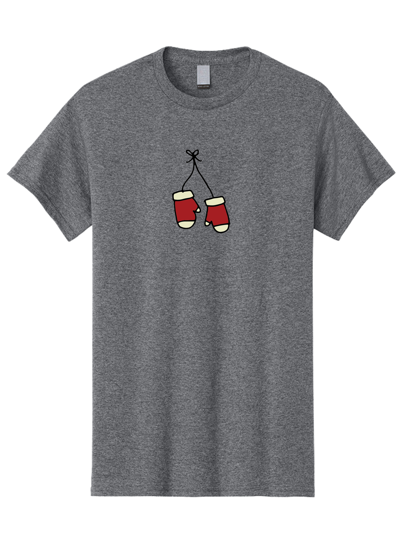 Hanging-Boxing-Gloves Men'S Graphic Tee, 100% Cotton, Comfortable Casual Summer Wear, Machine Washable, Christmas Stockings Hanging, Festive Decorations, Holiday Season, Red And White Stockings, Christmas Gifts, Festive Atmosphere, -  Aaa909 7
