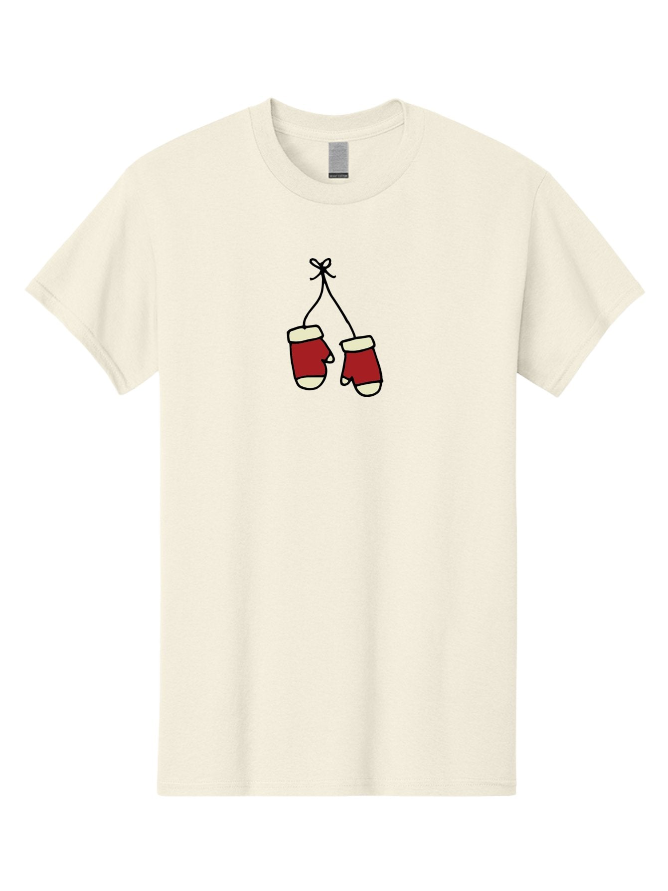 Hanging-Boxing-Gloves Men'S Graphic Tee, 100% Cotton, Comfortable Casual Summer Wear, Machine Washable, Christmas Stockings Hanging, Festive Decorations, Holiday Season, Red And White Stockings, Christmas Gifts, Festive Atmosphere, -  Aaa909 10