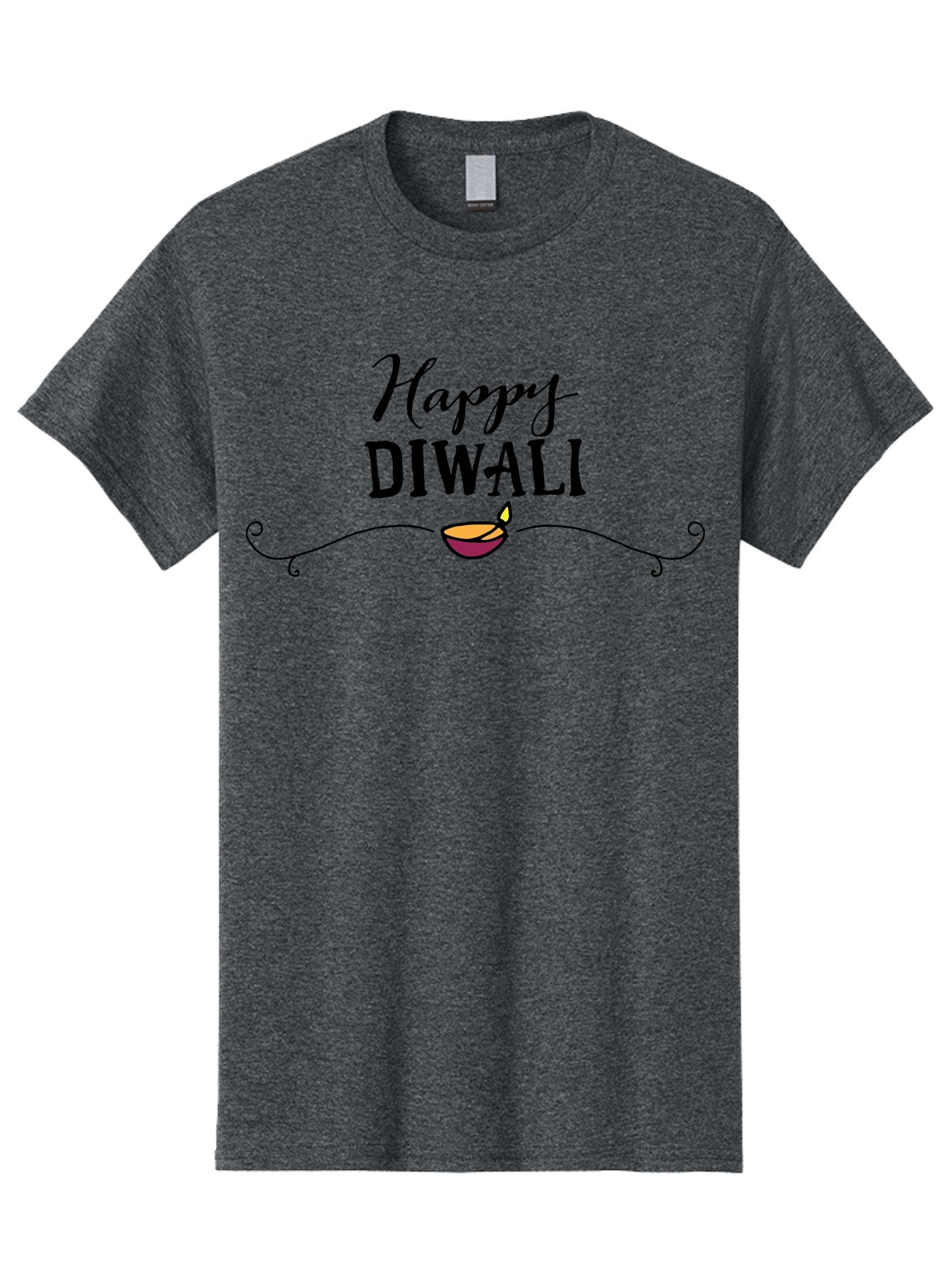 Happy-Diwali Men'S Graphic Tee, 100% Cotton, Comfortable Casual Summer Wear, Machine Washable, Diwali Wishes, Festival Of Lights, Diya Lamp, Happy Diwali, Celebration Greeting, Hindu Holiday, Diwali Wishes Card -  Aaa911 10