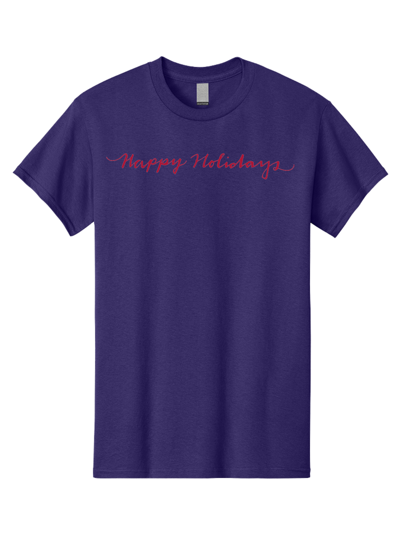 Happy-Holidays-3 Men'S Graphic Tee, 100% Cotton, Comfortable Casual Summer Wear, Machine Washable, Happy Holidays, Holiday Wishes, Festive Greetings, Red Script, Cursive Font, Holiday Season -  Aaa915 21