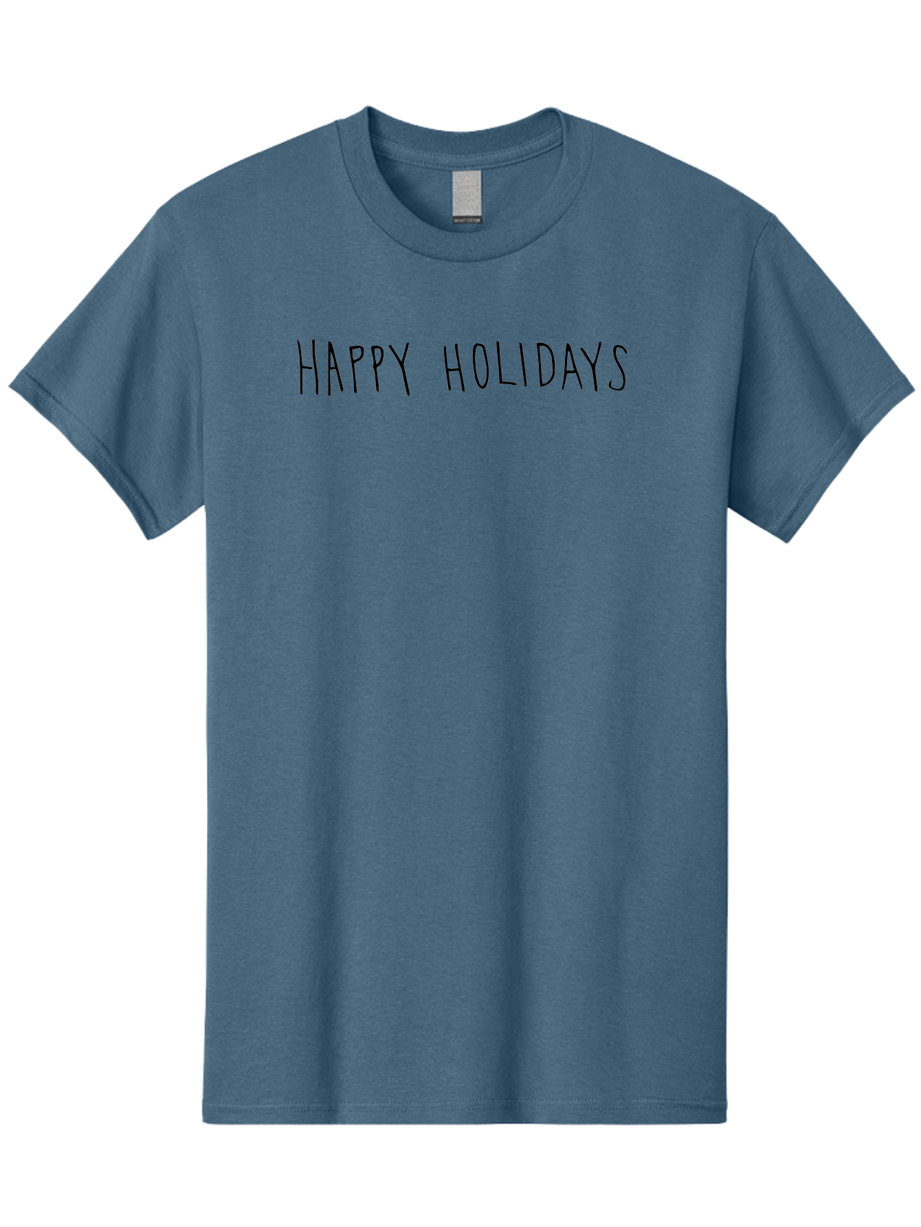 Happy-Holidays-4 Men'S Graphic Tee, 100% Cotton, Comfortable Casual Summer Wear, Machine Washable, Happy Holidays, Holiday Season, Festive Greeting, Winter Wishes, Cheerful Message, Seasonal Celebration -  Aaa916 11