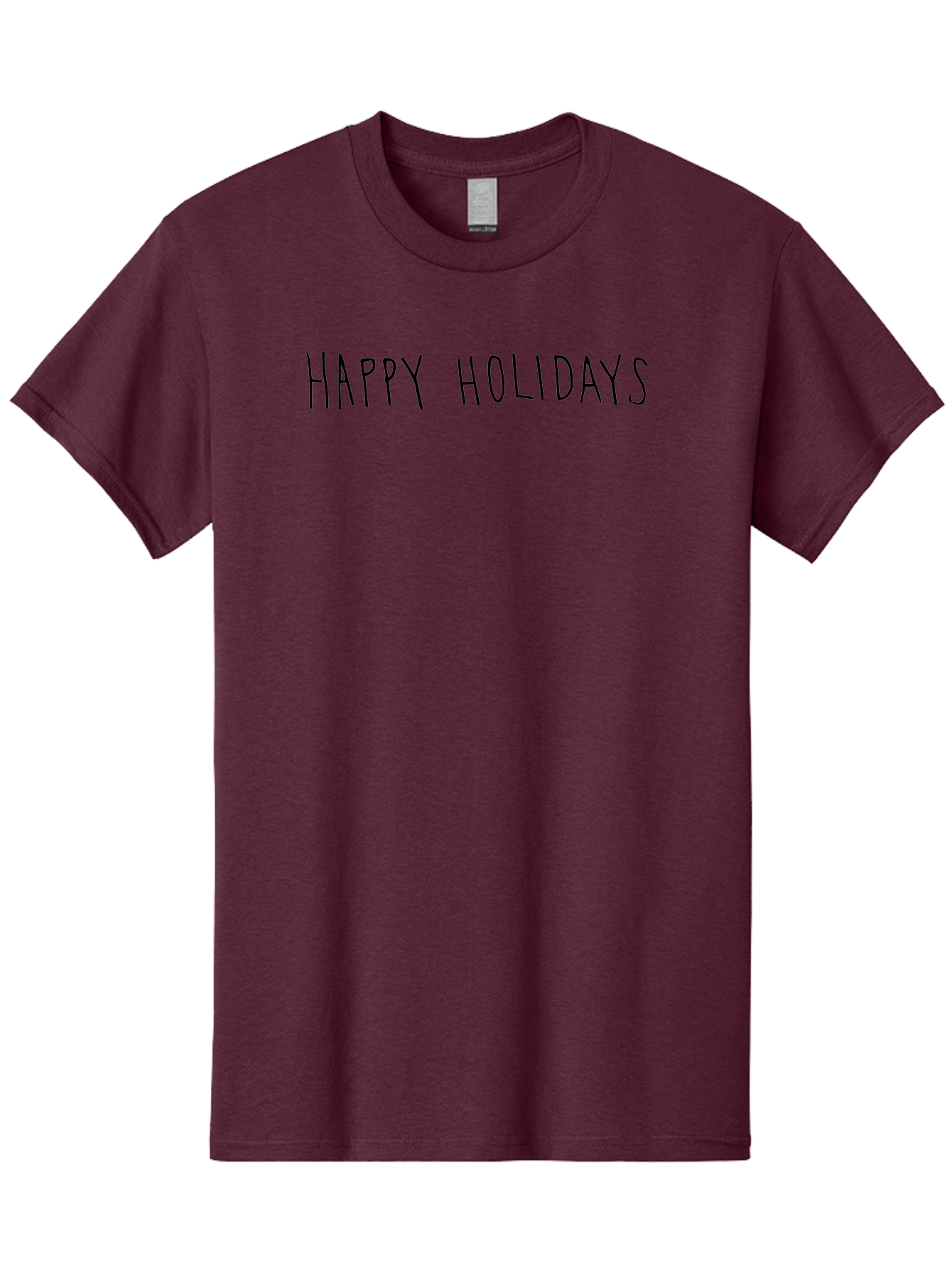 Happy-Holidays-4 Men'S Graphic Tee, 100% Cotton, Comfortable Casual Summer Wear, Machine Washable, Happy Holidays, Holiday Season, Festive Greeting, Winter Wishes, Cheerful Message, Seasonal Celebration -  Aaa916 13
