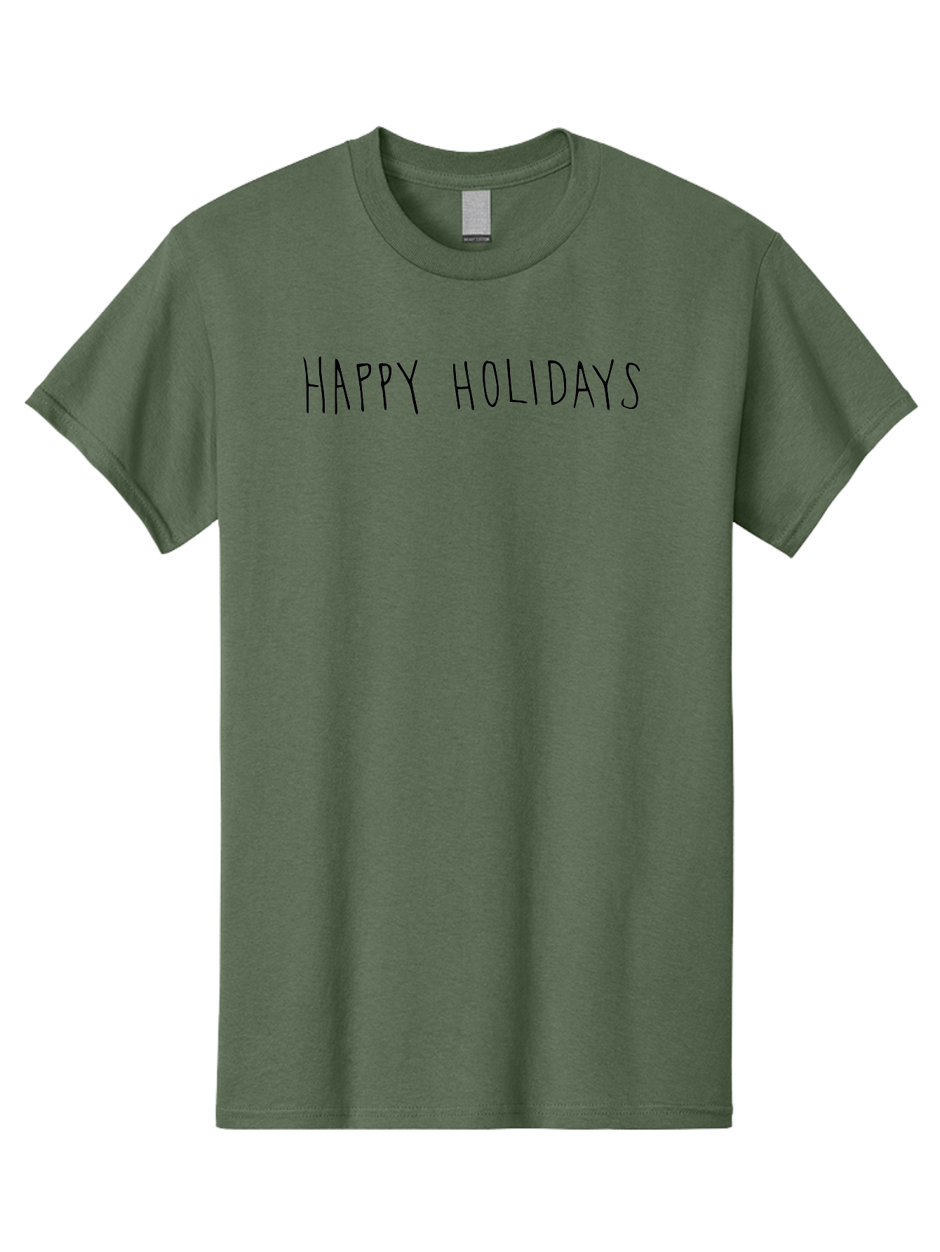 Happy-Holidays-4 Men'S Graphic Tee, 100% Cotton, Comfortable Casual Summer Wear, Machine Washable, Happy Holidays, Holiday Season, Festive Greeting, Winter Wishes, Cheerful Message, Seasonal Celebration -  Aaa916 15