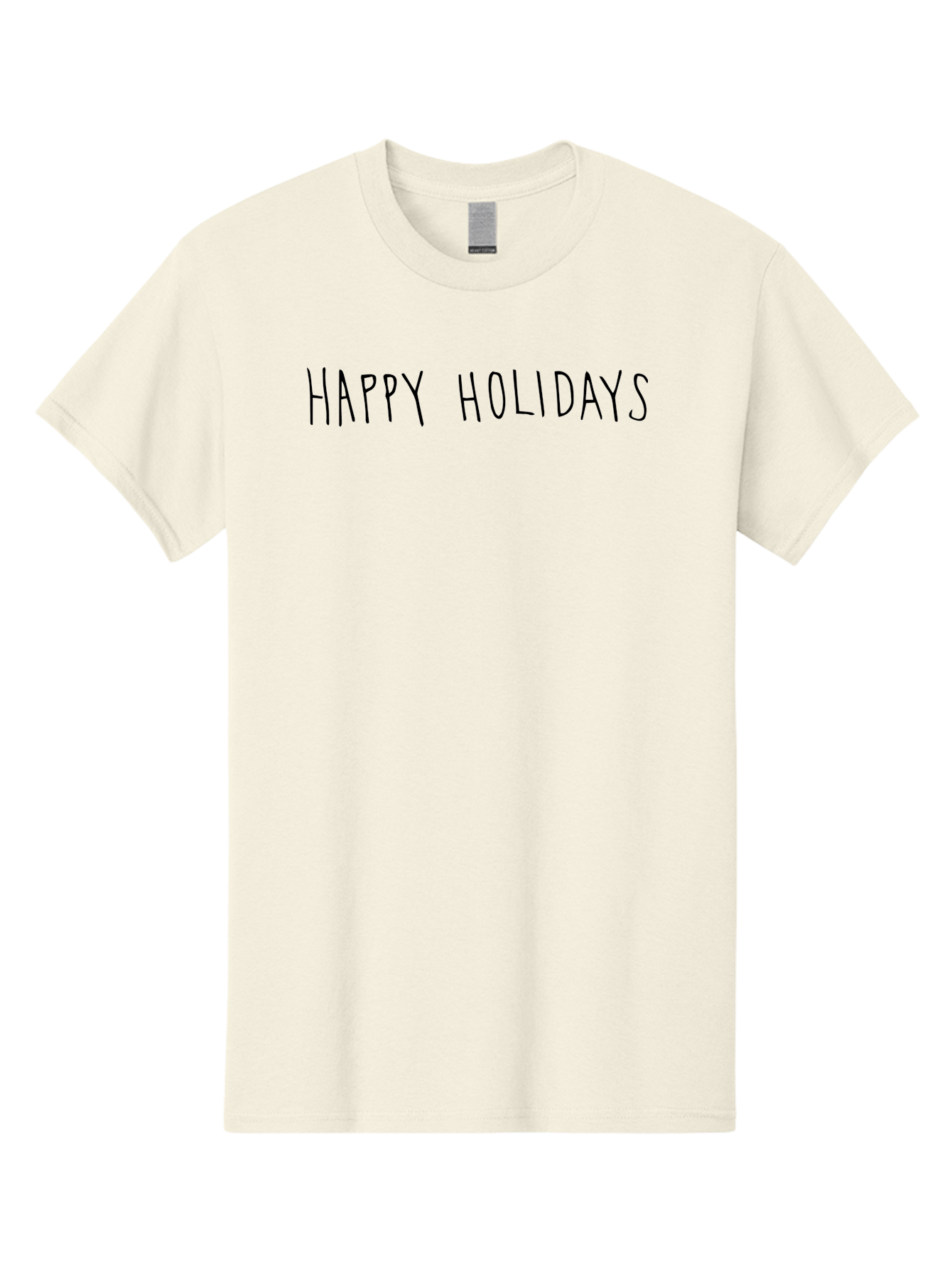 Happy-Holidays-4 Men'S Graphic Tee, 100% Cotton, Comfortable Casual Summer Wear, Machine Washable, Happy Holidays, Holiday Season, Festive Greeting, Winter Wishes, Cheerful Message, Seasonal Celebration -  Aaa916 17