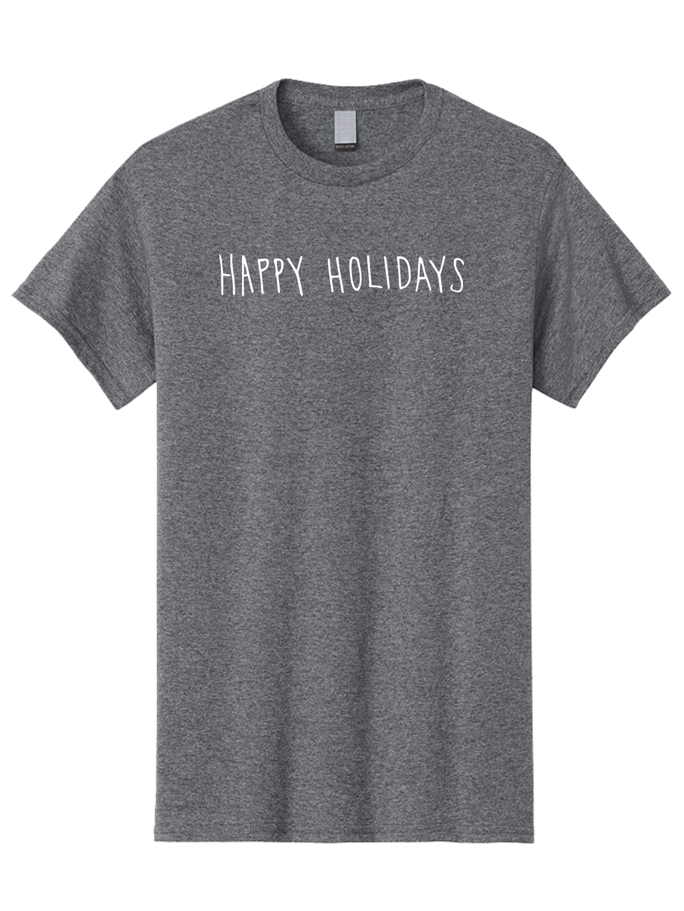 Happy-Holidays-8 Men'S Graphic Tee, 100% Cotton, Comfortable Casual Summer Wear, Machine Washable, Happy Holidays, Festive Greeting, Holiday Wishes, Season'S Greetings, Celebration Message, Joyful Holiday -  Aaa920 9