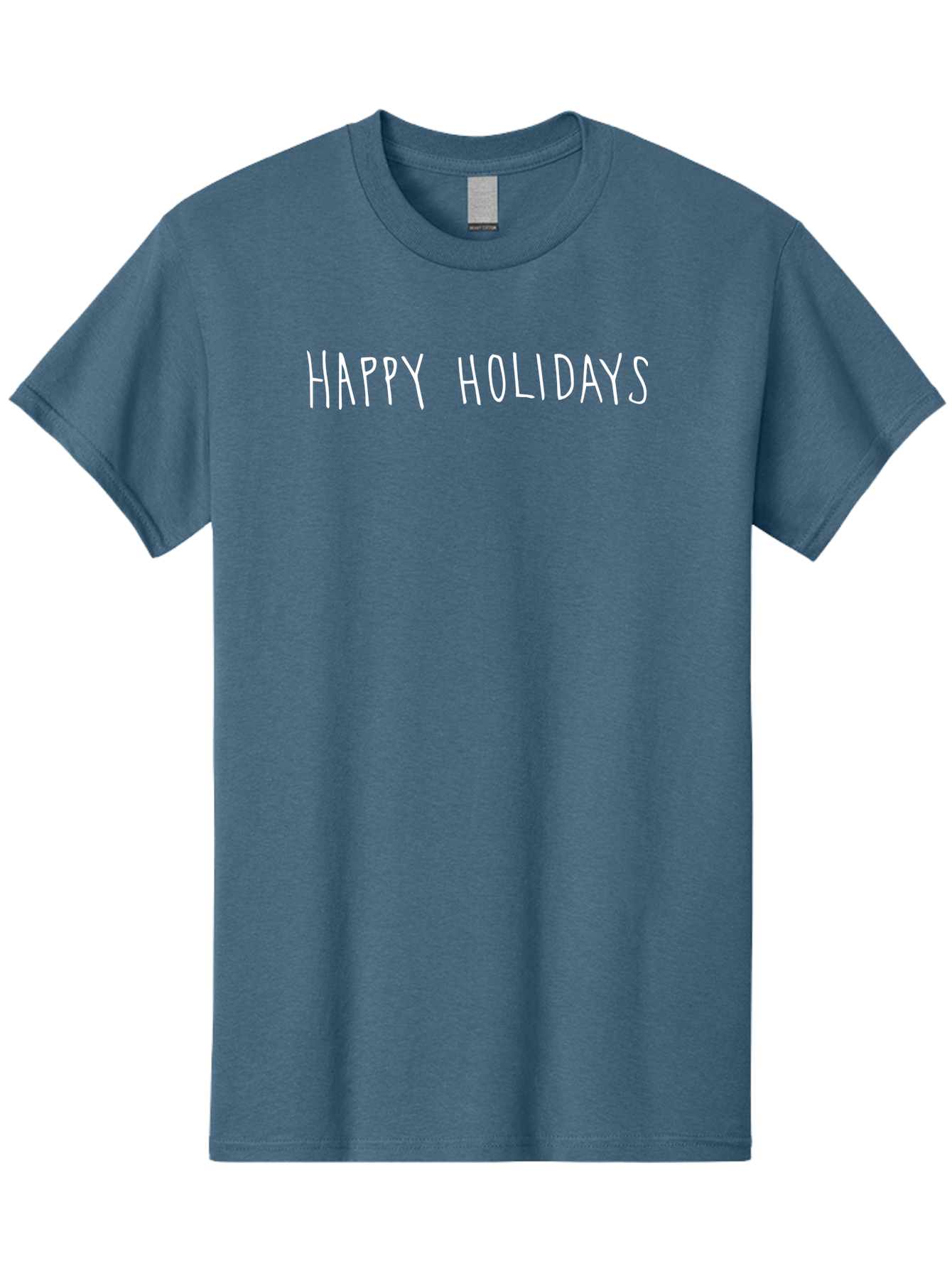 Happy-Holidays-8 Men'S Graphic Tee, 100% Cotton, Comfortable Casual Summer Wear, Machine Washable, Happy Holidays, Festive Greeting, Holiday Wishes, Season'S Greetings, Celebration Message, Joyful Holiday -  Aaa920 11