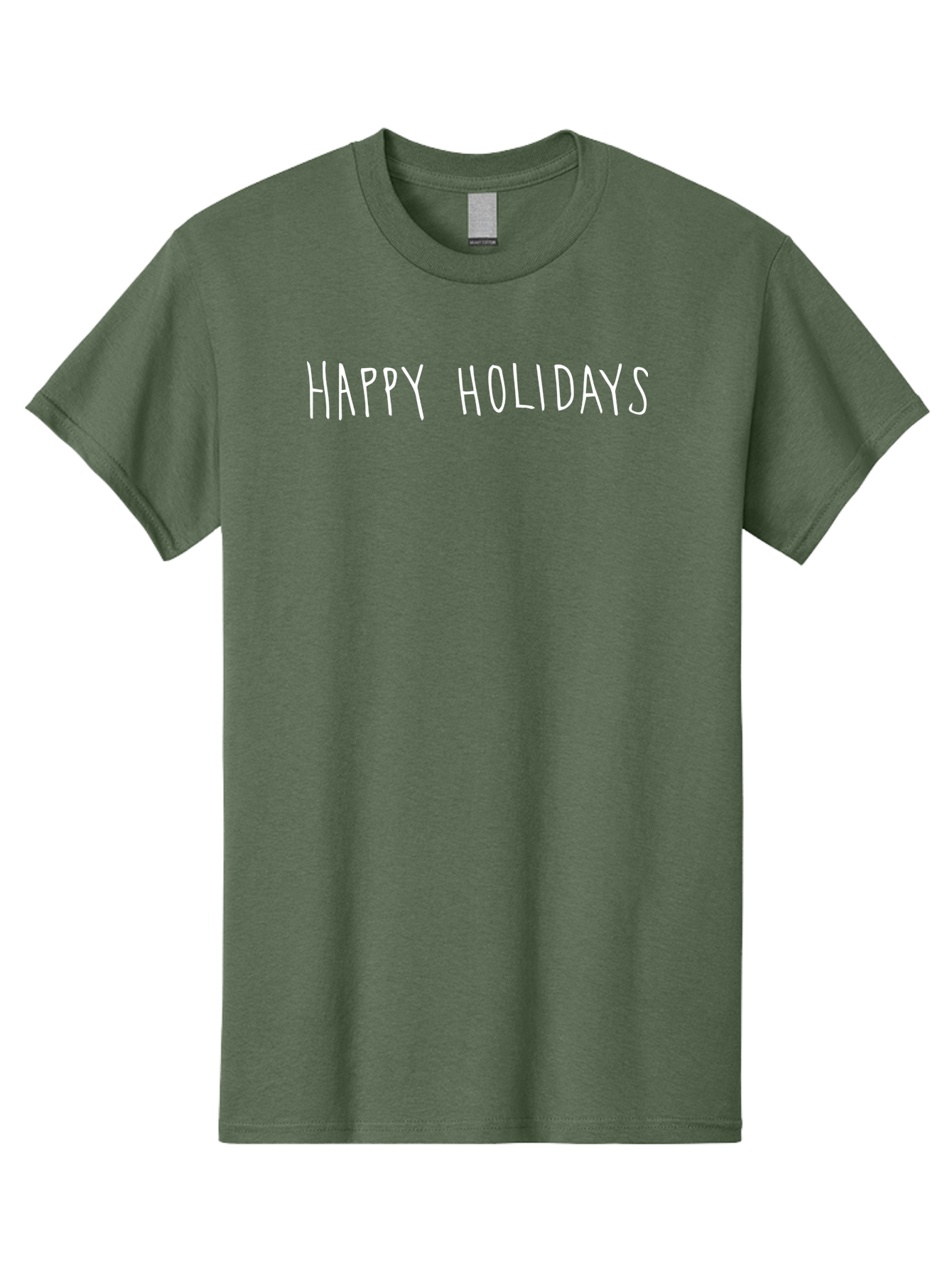Happy-Holidays-8 Men'S Graphic Tee, 100% Cotton, Comfortable Casual Summer Wear, Machine Washable, Happy Holidays, Festive Greeting, Holiday Wishes, Season'S Greetings, Celebration Message, Joyful Holiday -  Aaa920 15