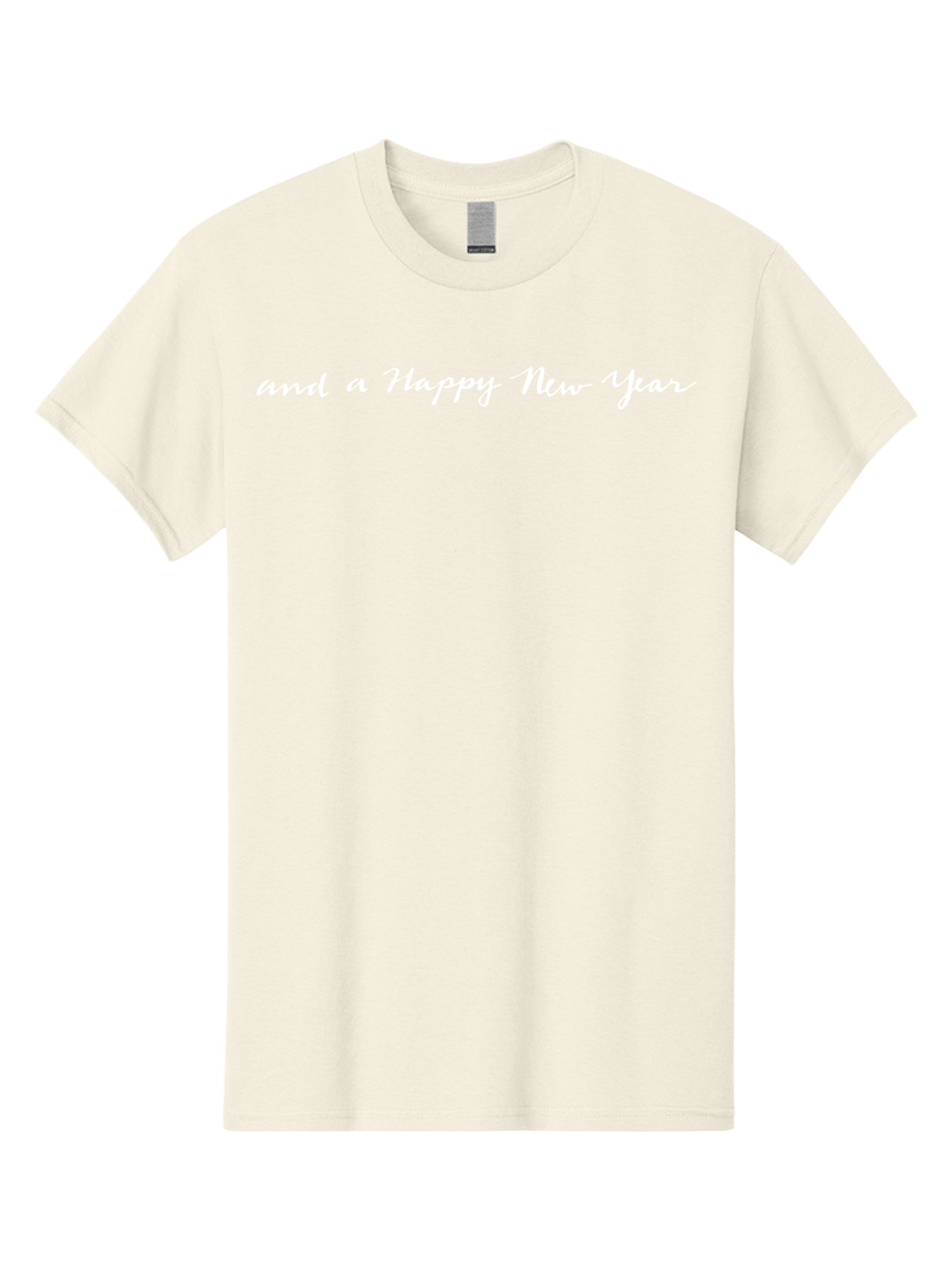 Happy-New-Year Men'S Graphic Tee, 100% Cotton, Comfortable Casual Summer Wear, Machine Washable, Happy New Year, New Year'S Wishes, Festive Greetings, Celebratory Message, Holiday Season, Cursive Text -  Aaa924 17