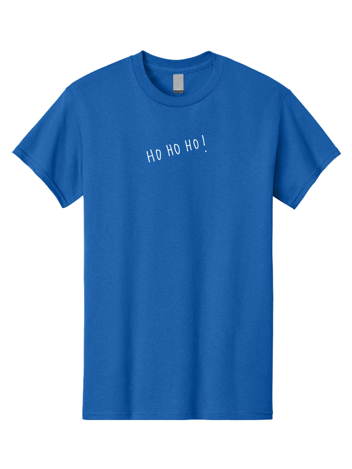 Ho-Ho-Ho Men'S Graphic Tee, 100% Cotton, Comfortable Casual Summer Wear, Machine Washable, Holiday Cheer, Festive Greeting, Jolly Phrase, Christmas Humor, Fun Phrase, Playful Text, Joyful Message -  Aaa927 3