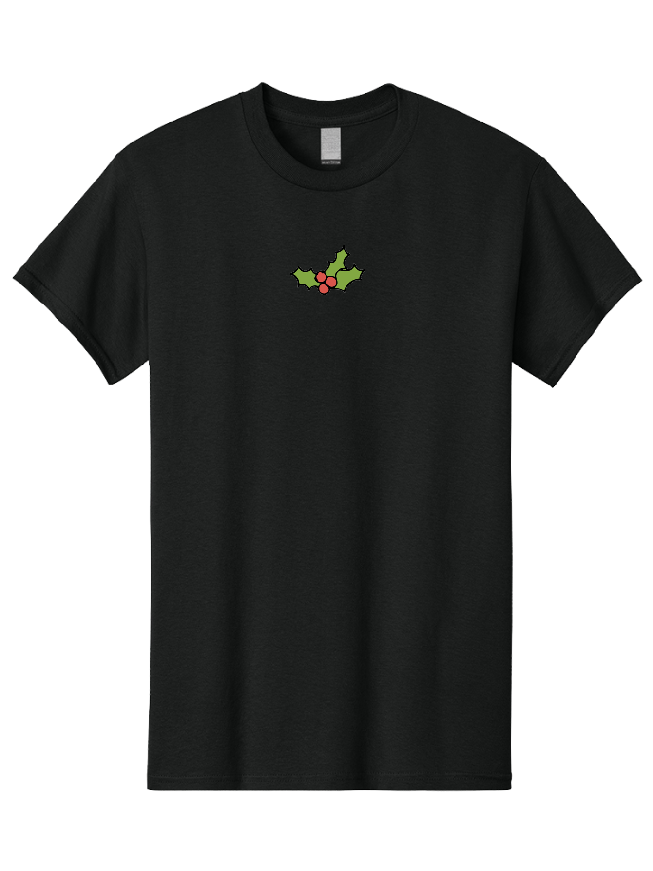 Holly-1 Men'S Graphic Tee, 100% Cotton, Comfortable Casual Summer Wear, Machine Washable, Holly Leaves, Red Berries, Festive Decor, Christmas Symbol, Traditional Motif, Winter Decoration, Holiday Theme -  Aaa928 25