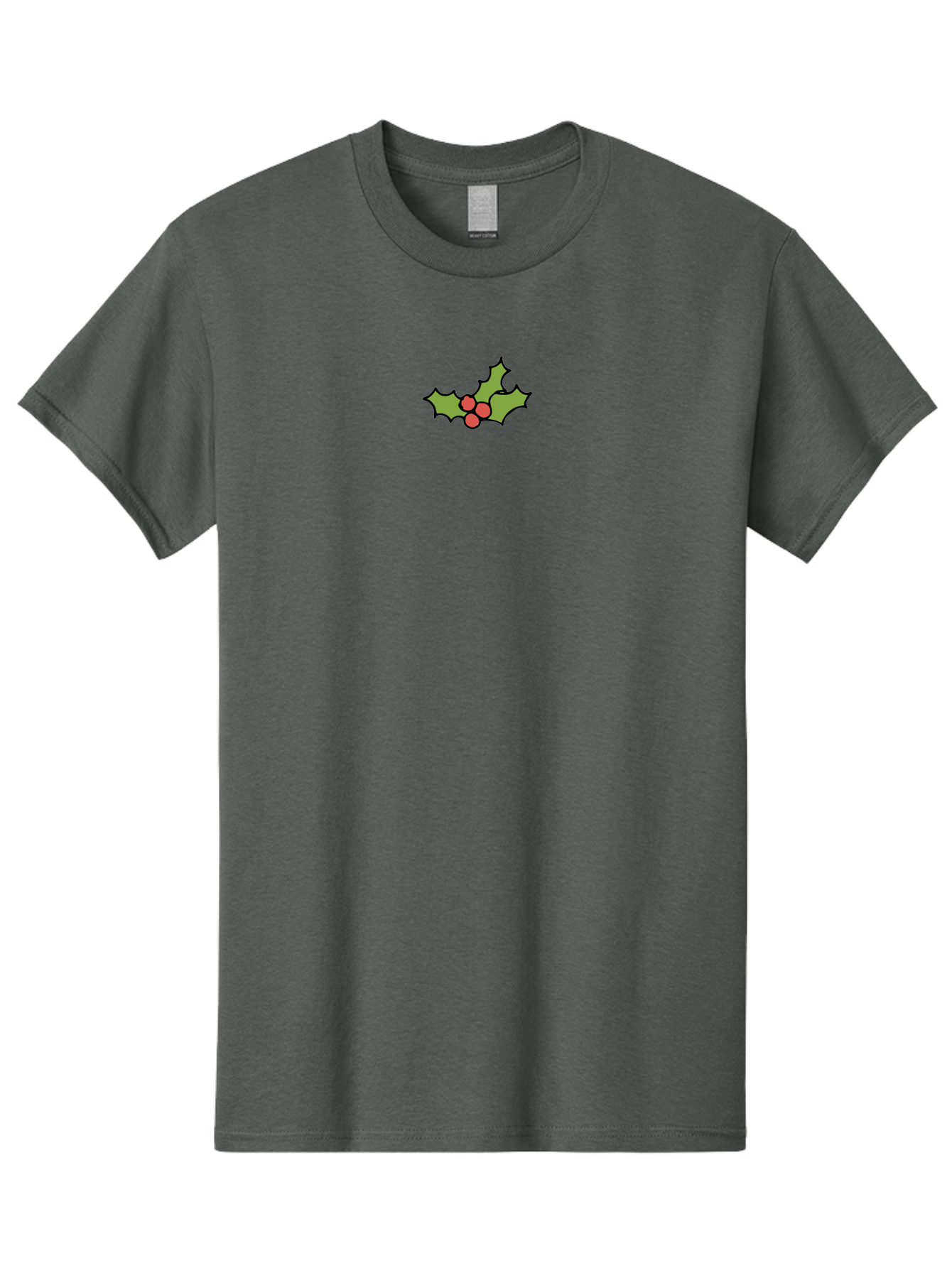 Holly-1 Men'S Graphic Tee, 100% Cotton, Comfortable Casual Summer Wear, Machine Washable, Holly Leaves, Red Berries, Festive Decor, Christmas Symbol, Traditional Motif, Winter Decoration, Holiday Theme -  Aaa928 7