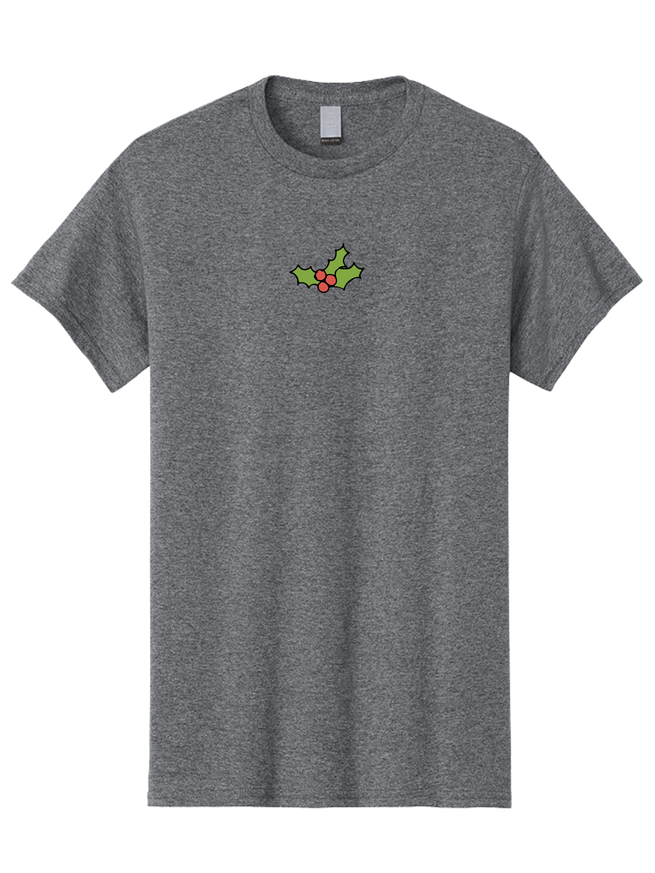 Holly-1 Men'S Graphic Tee, 100% Cotton, Comfortable Casual Summer Wear, Machine Washable, Holly Leaves, Red Berries, Festive Decor, Christmas Symbol, Traditional Motif, Winter Decoration, Holiday Theme -  Aaa928 19
