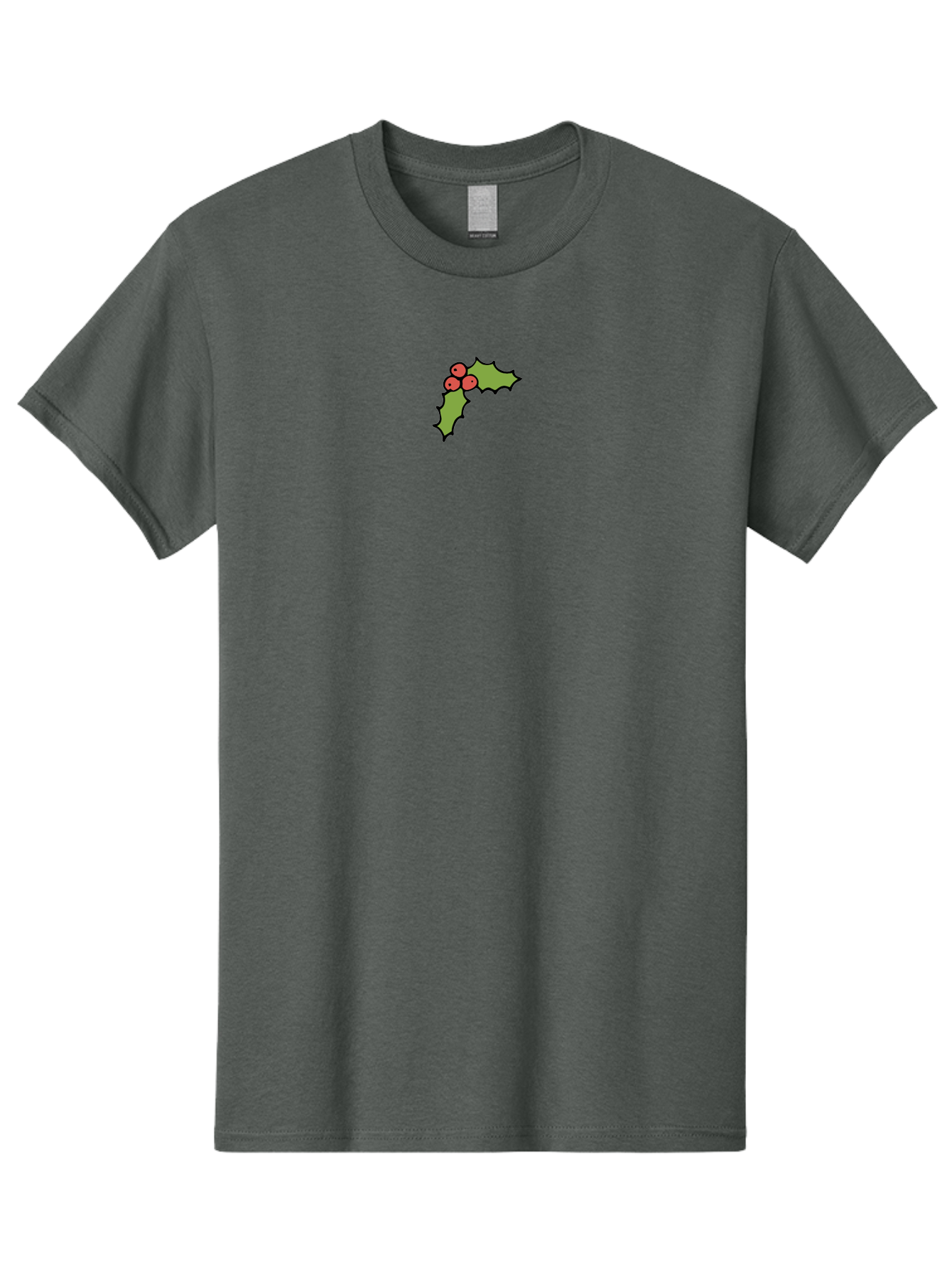 Holly-2 Men'S Graphic Tee, 100% Cotton, Comfortable Casual Summer Wear, Machine Washable, Holiday Decor, Christmas Symbolism, Festive Red Berries, Green Holly Leaves, Winter Wonderland, Seasonal Greetings, Christmas Cheer -  Aaa929 21