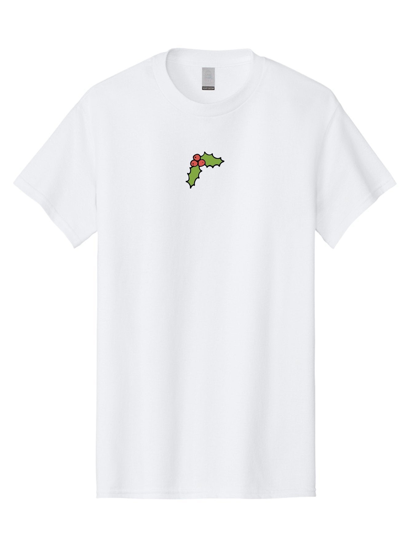 Holly-2 Men'S Graphic Tee, 100% Cotton, Comfortable Casual Summer Wear, Machine Washable, Holiday Decor, Christmas Symbolism, Festive Red Berries, Green Holly Leaves, Winter Wonderland, Seasonal Greetings, Christmas Cheer -  Aaa929 14