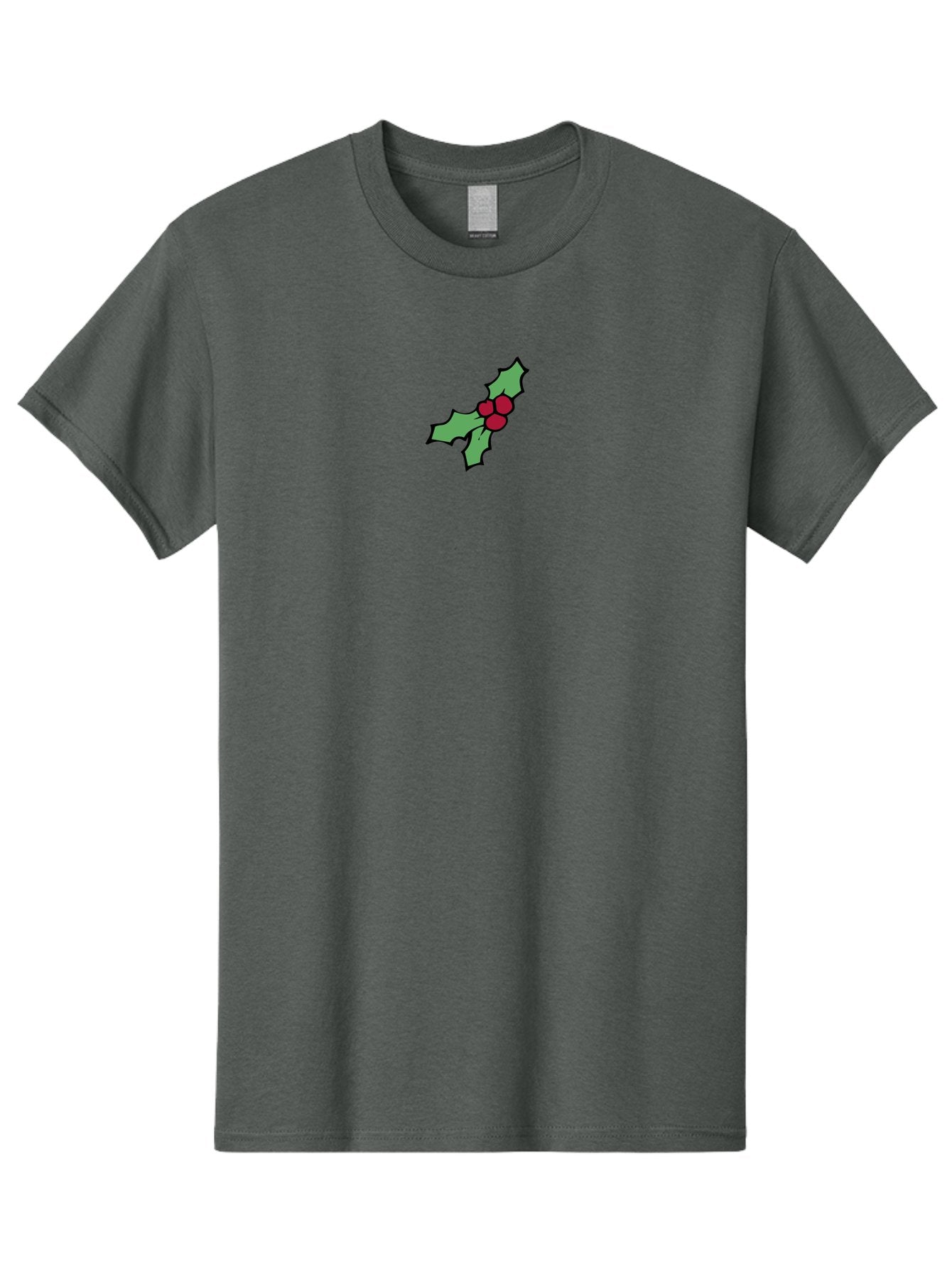 Holly-3 Men'S Graphic Tee, 100% Cotton, Comfortable Casual Summer Wear, Machine Washable, Holiday Decoration, Festive Sprig, Red Berries, Holly Leaves, Christmas Symbol, Festive Decor, Winter Wonderland, Seasonal Charm -  Aaa930 4