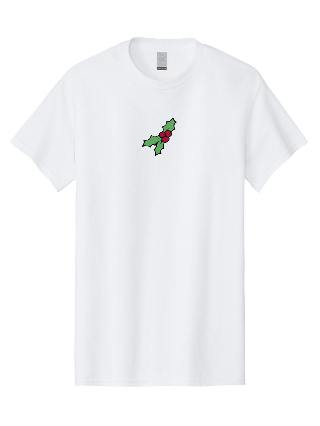 Holly-3 Men'S Graphic Tee, 100% Cotton, Comfortable Casual Summer Wear, Machine Washable, Holiday Decoration, Festive Sprig, Red Berries, Holly Leaves, Christmas Symbol, Festive Decor, Winter Wonderland, Seasonal Charm -  Aaa930 6