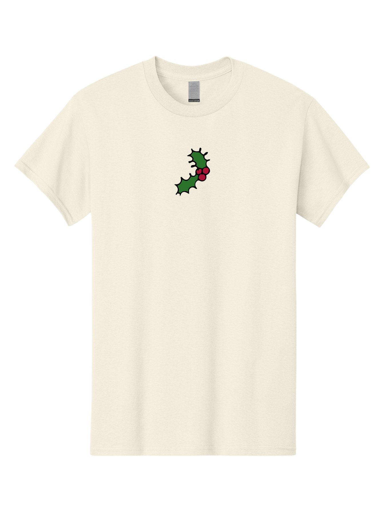 Holly-4 Men'S Graphic Tee, 100% Cotton, Comfortable Casual Summer Wear, Machine Washable, Holiday Decorations, Festive Holly, Christmas Symbols, Holly Leaves, Red Berries, Winter Decor, Seasonal Graphics, Festive Illustrations -  Aaa931 7