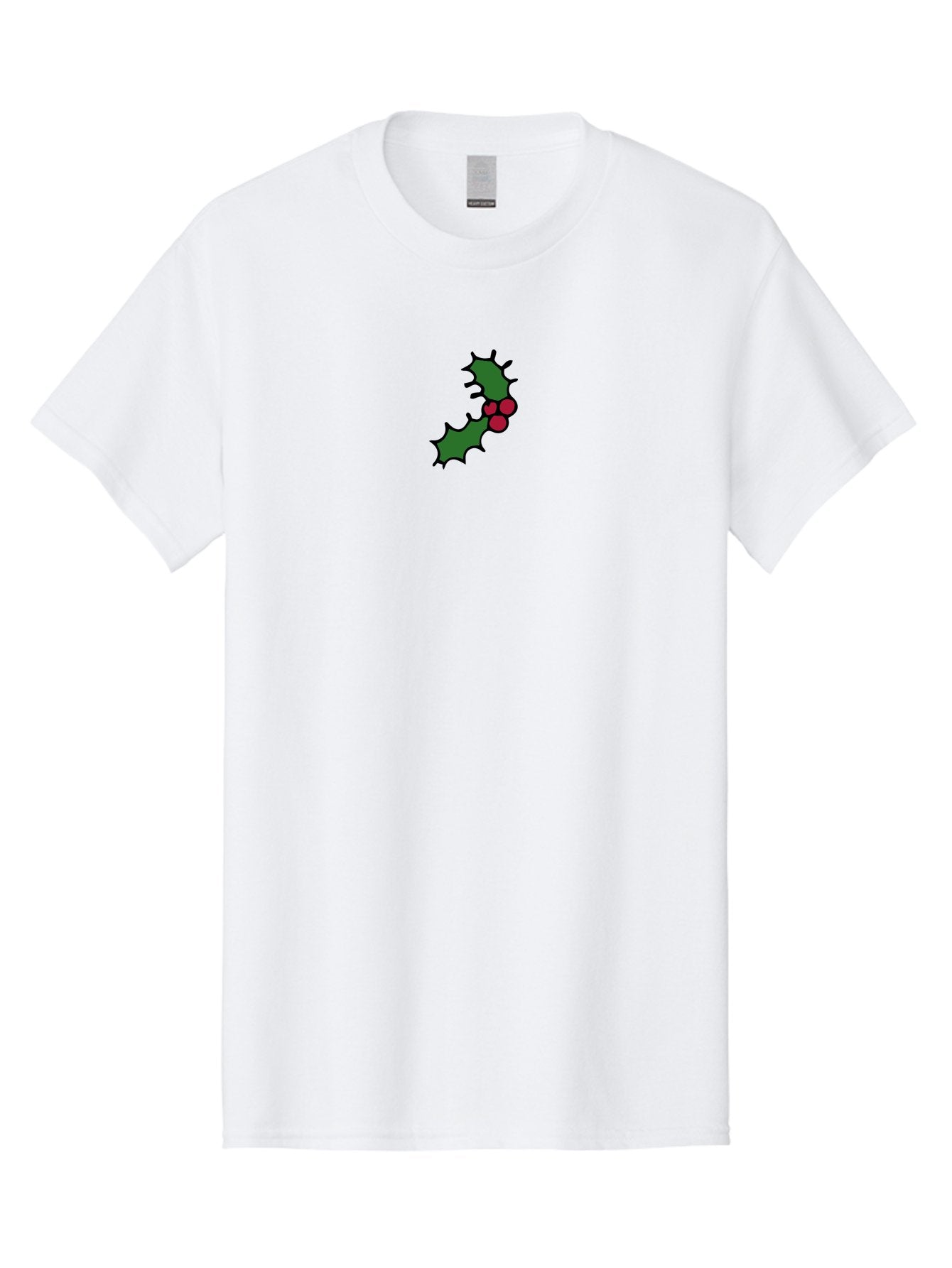 Holly-4 Men'S Graphic Tee, 100% Cotton, Comfortable Casual Summer Wear, Machine Washable, Holiday Decorations, Festive Holly, Christmas Symbols, Holly Leaves, Red Berries, Winter Decor, Seasonal Graphics, Festive Illustrations -  Aaa931 5