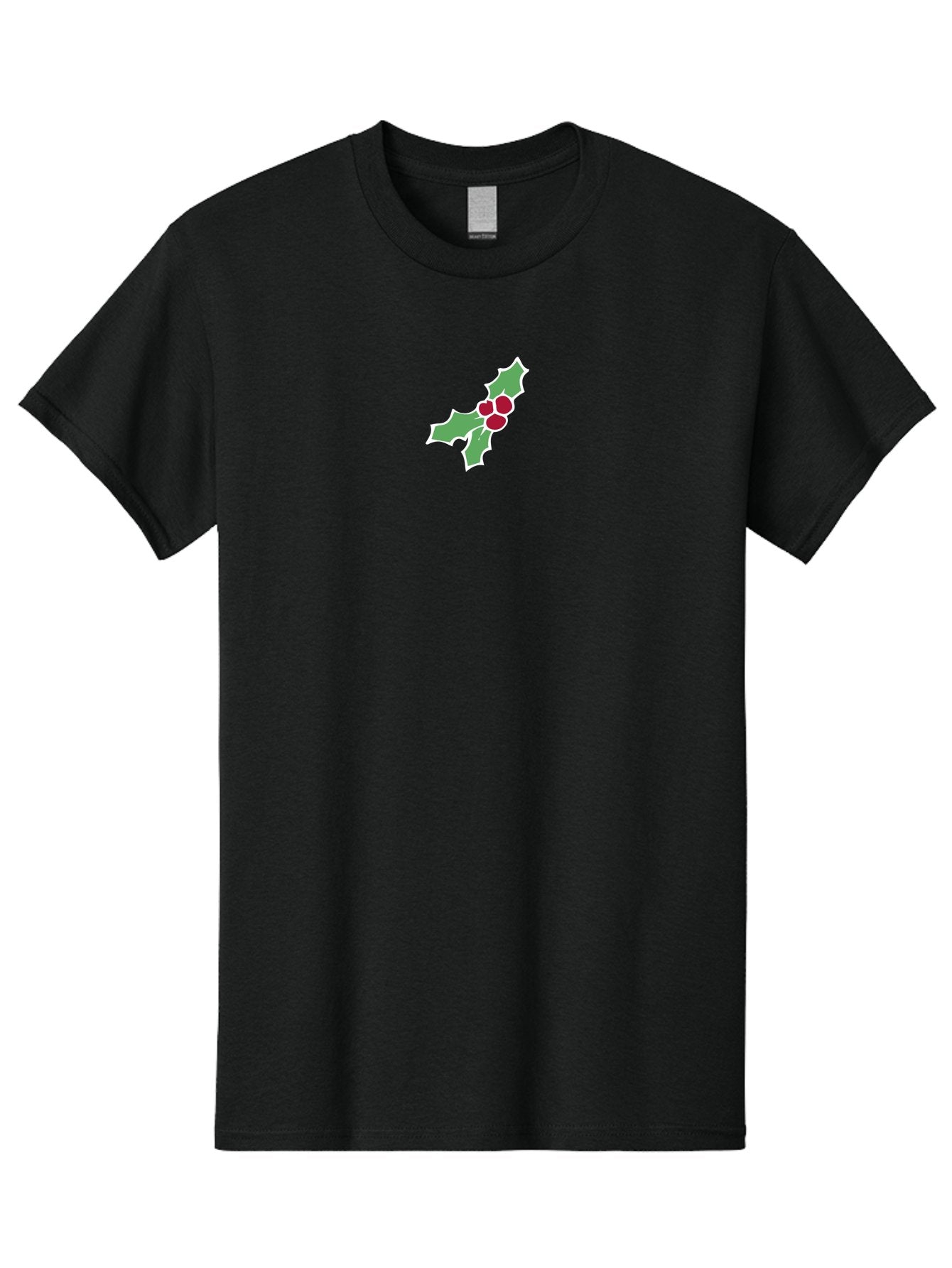 Holly-Leaves-And-Berries Men'S Graphic Tee, 100% Cotton, Comfortable Casual Summer Wear, Machine Washable, Holly Leaves, Red Berries, Festive Greenery, Christmas Decoration, Winter Symbol, Holiday Icon, Seasonal Motif, Festive Holiday Decor -  Aaa935 5