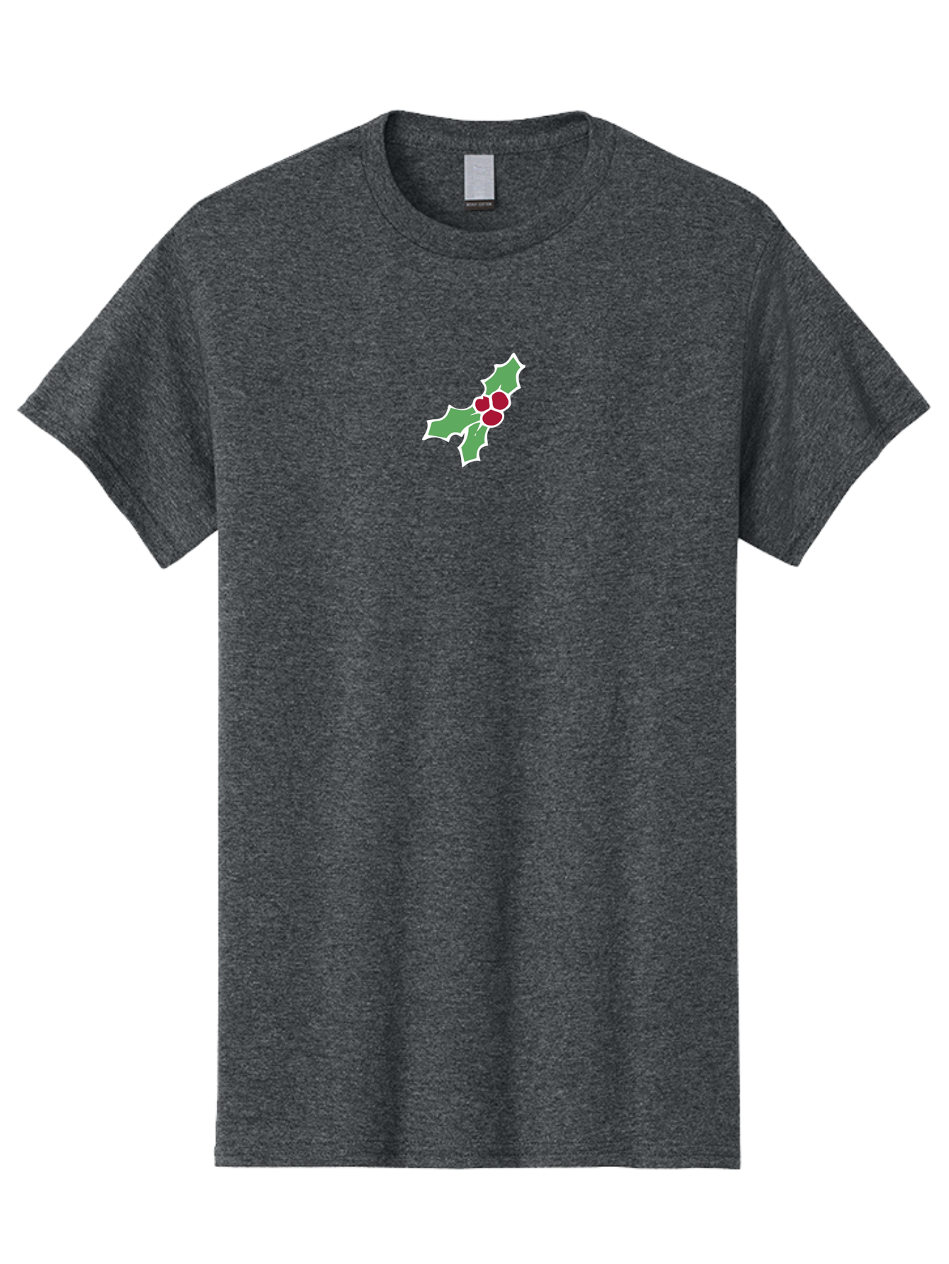 Holly-Leaves-And-Berries Men'S Graphic Tee, 100% Cotton, Comfortable Casual Summer Wear, Machine Washable, Holly Leaves, Red Berries, Festive Greenery, Christmas Decoration, Winter Symbol, Holiday Icon, Seasonal Motif, Festive Holiday Decor -  Aaa935 25