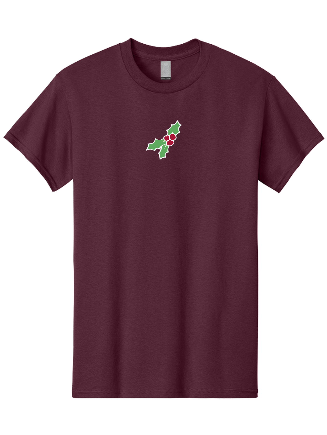 Holly-Leaves-And-Berries Men'S Graphic Tee, 100% Cotton, Comfortable Casual Summer Wear, Machine Washable, Holly Leaves, Red Berries, Festive Greenery, Christmas Decoration, Winter Symbol, Holiday Icon, Seasonal Motif, Festive Holiday Decor -  Aaa935 9