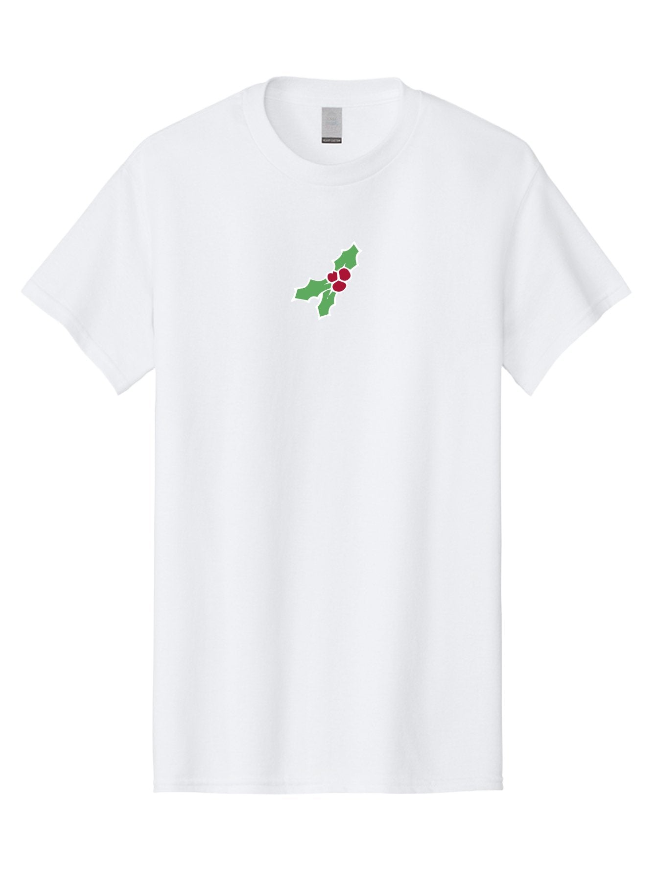 Holly-Leaves-And-Berries Men'S Graphic Tee, 100% Cotton, Comfortable Casual Summer Wear, Machine Washable, Holly Leaves, Red Berries, Festive Greenery, Christmas Decoration, Winter Symbol, Holiday Icon, Seasonal Motif, Festive Holiday Decor -  Aaa935 6