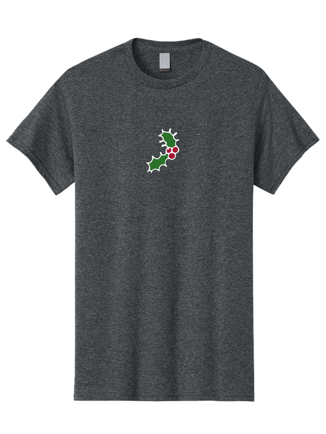 Holly-Leaves Men'S Graphic Tee, 100% Cotton, Comfortable Casual Summer Wear, Machine Washable, Holly Leaves, Red Berries, Festive Decor, Christmas Symbol, Winter Theme, Holiday Decoration, Seasonal Graphic -  Aaa936 14
