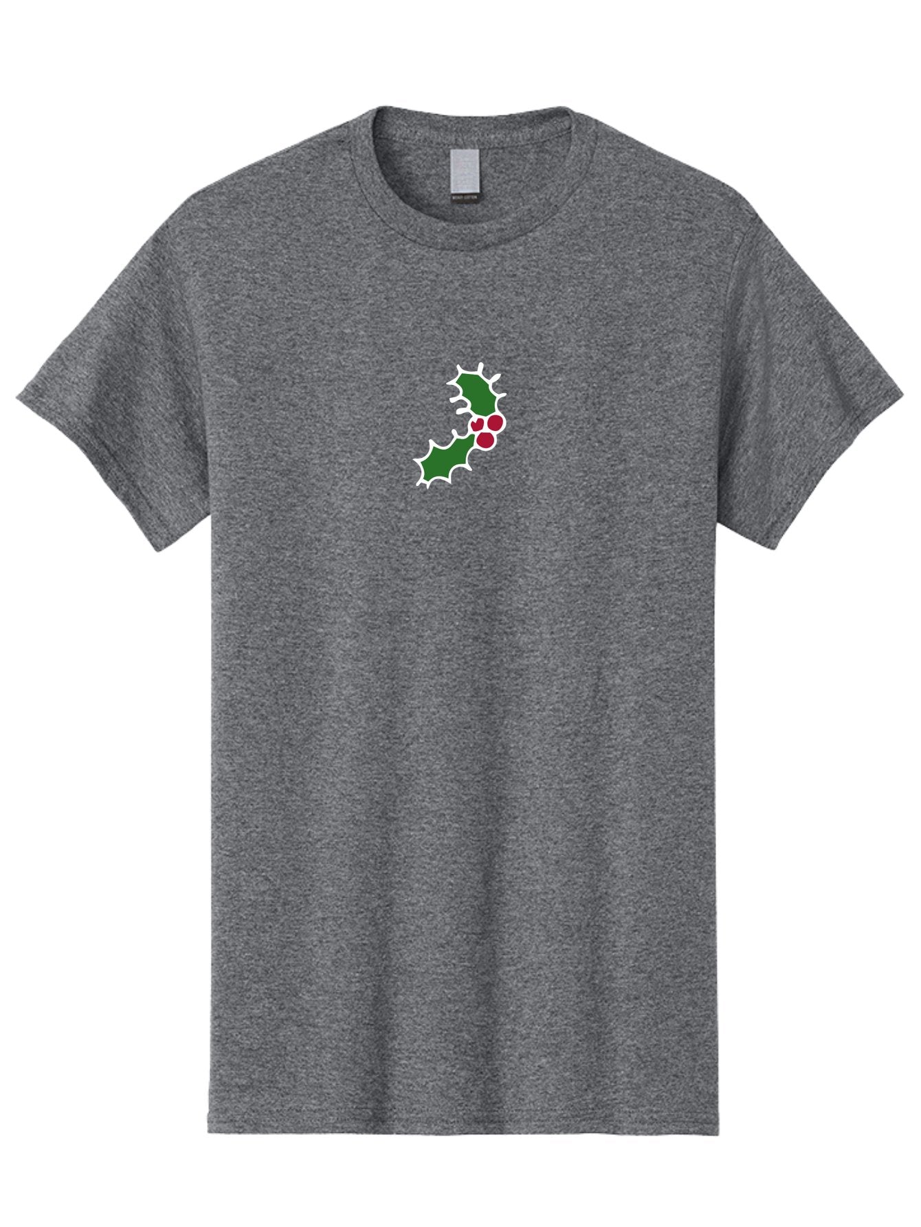 Holly-Leaves Men'S Graphic Tee, 100% Cotton, Comfortable Casual Summer Wear, Machine Washable, Holly Leaves, Red Berries, Festive Decor, Christmas Symbol, Winter Theme, Holiday Decoration, Seasonal Graphic -  Aaa936 8
