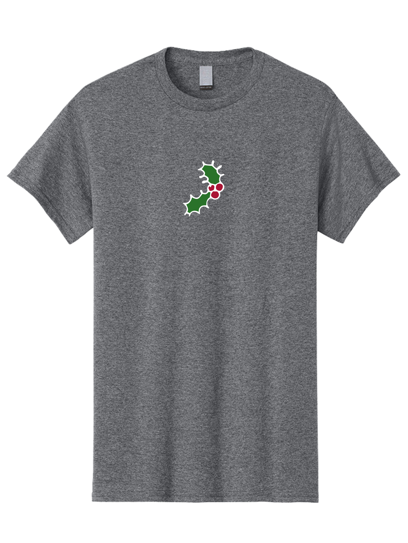 Holly-Leaves Men'S Graphic Tee, 100% Cotton, Comfortable Casual Summer Wear, Machine Washable, Holly Leaves, Red Berries, Festive Decor, Christmas Symbol, Winter Theme, Holiday Decoration, Seasonal Graphic -  Aaa936 27