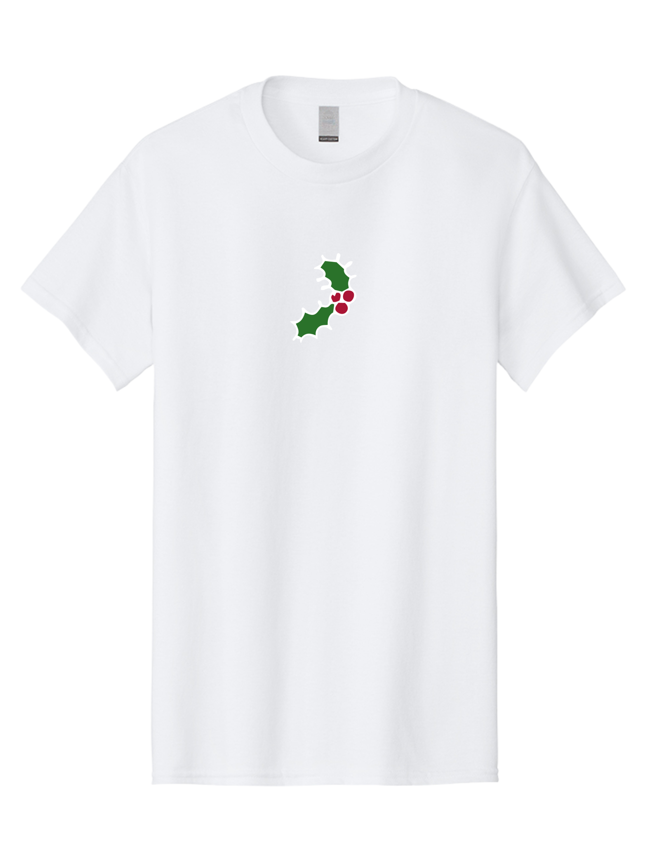 Holly-Leaves Men'S Graphic Tee, 100% Cotton, Comfortable Casual Summer Wear, Machine Washable, Holly Leaves, Red Berries, Festive Decor, Christmas Symbol, Winter Theme, Holiday Decoration, Seasonal Graphic -  Aaa936 9