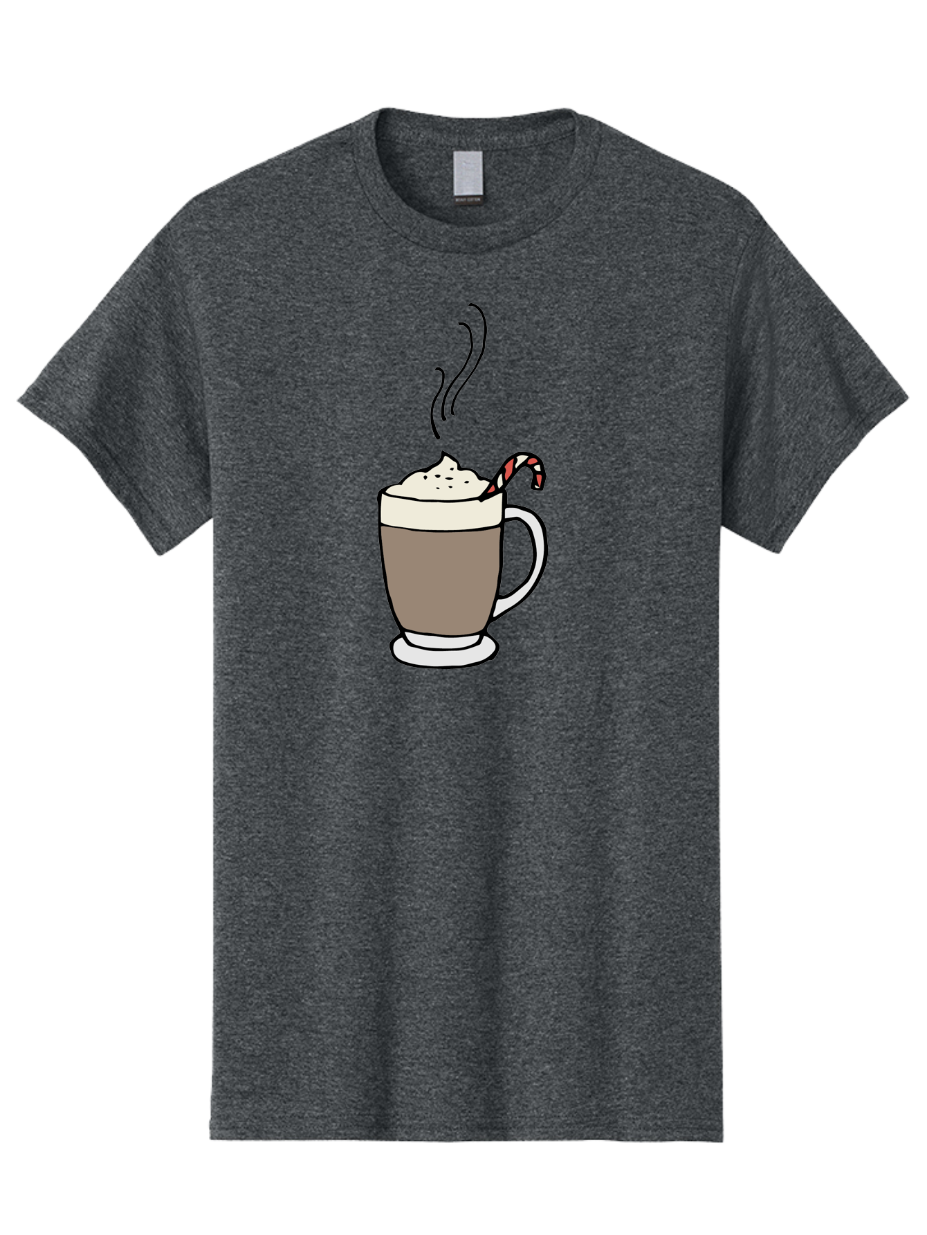 Hot-Chocolate-1 Men'S Graphic Tee, 100% Cotton, Comfortable Casual Summer Wear, Machine Washable, Hot Chocolate, Whipped Cream, Candy Cane, Holiday Drink, Sweet Treat, Festive Beverage, Marshmallow Topping, Chocolatey Goodness, -  Aaa939 7